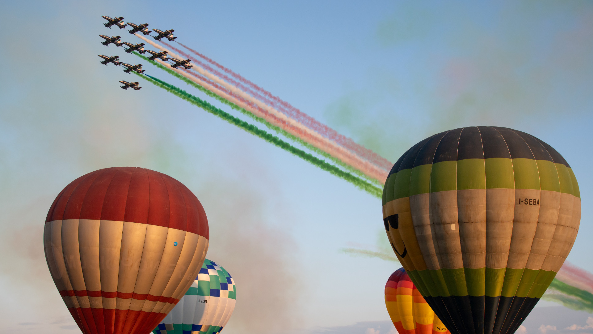 Le Frecce Tricolori momento clou della Balloon Cup