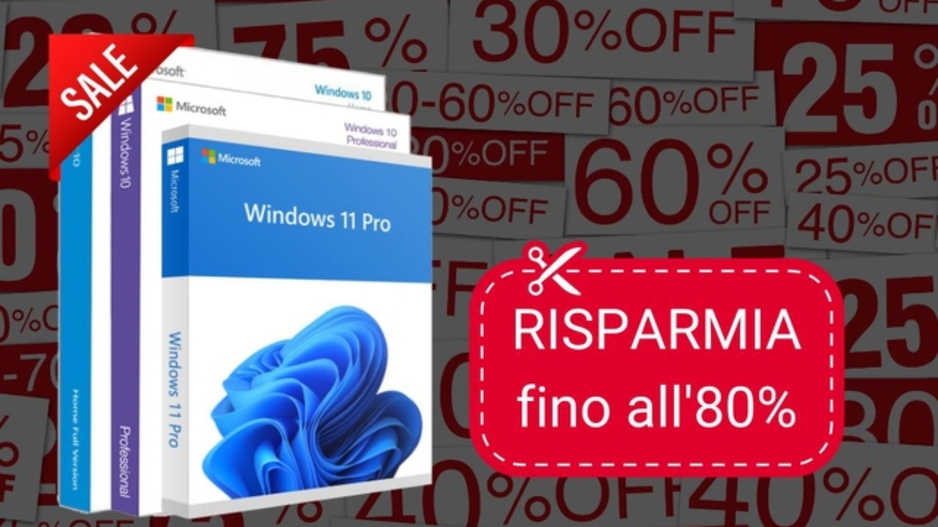 Sconto Microsoft: Windows 10 e 11 al miglior prezzo