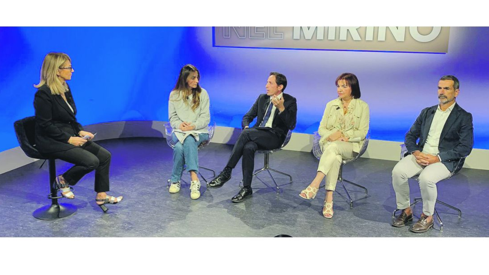 Da sinistra: NIcoletta Bracchi, Elisa Malacalza, Francesco Scarpulla, Patrizia Calza e Davide Marenghi