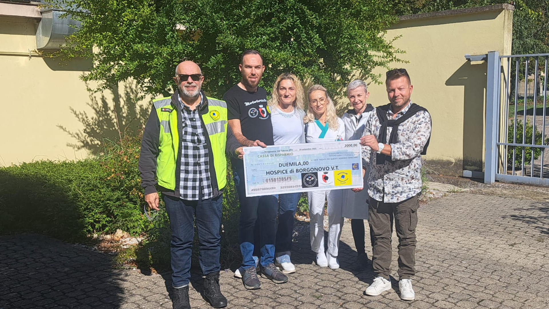 Dal MotoTortello 2mila euro per l'hospice di Borgonovo