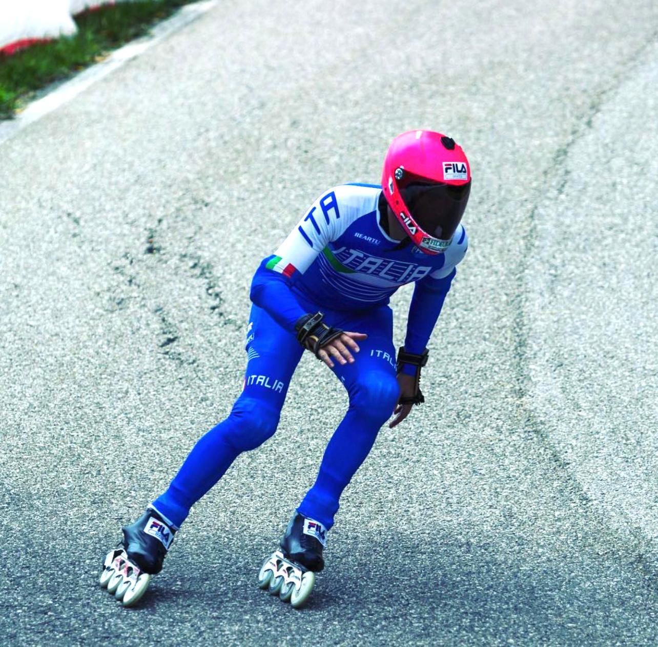 Davide Tacchini in gara