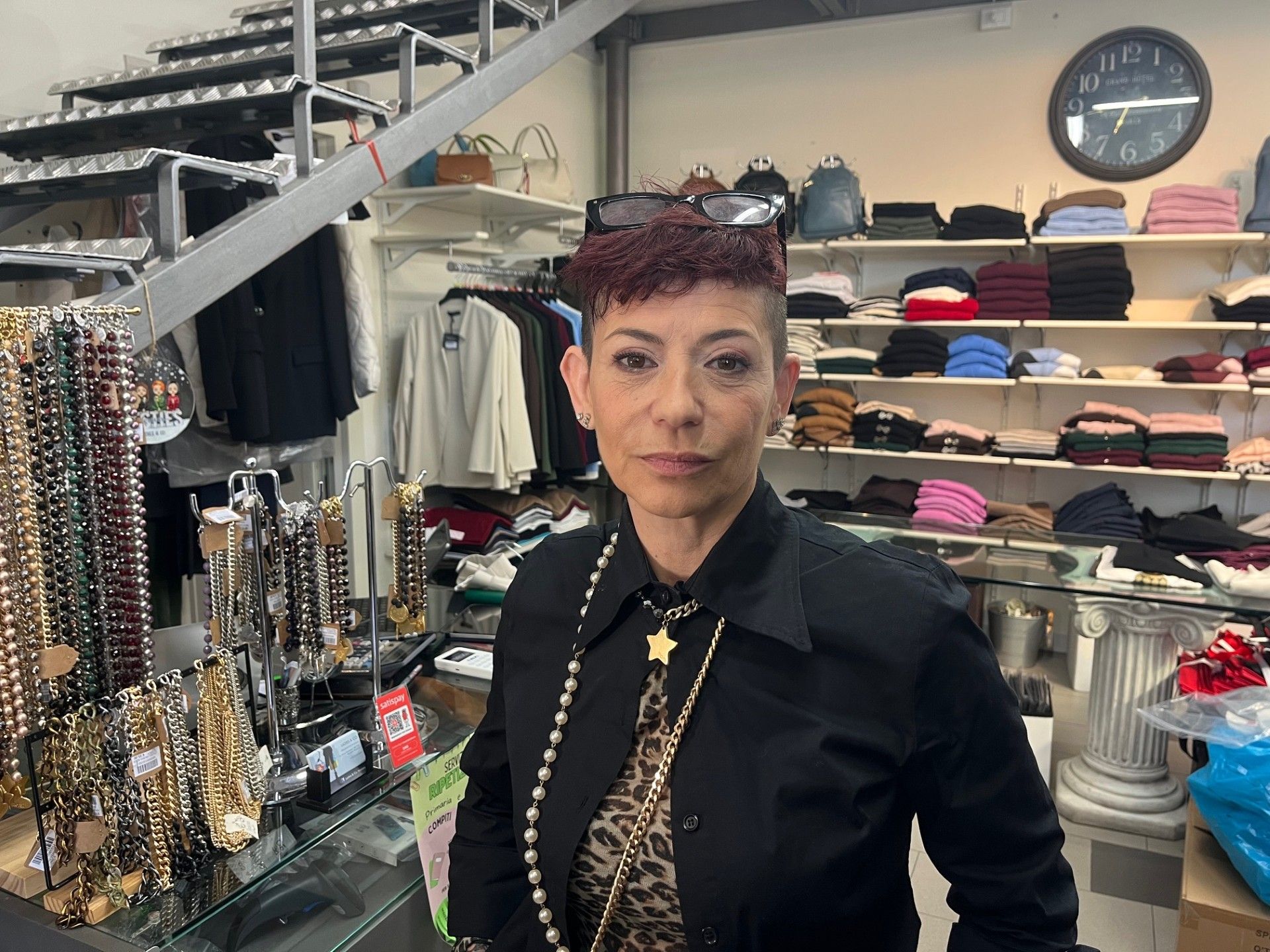 Monica Nani, titolare negozio di abbigliamento