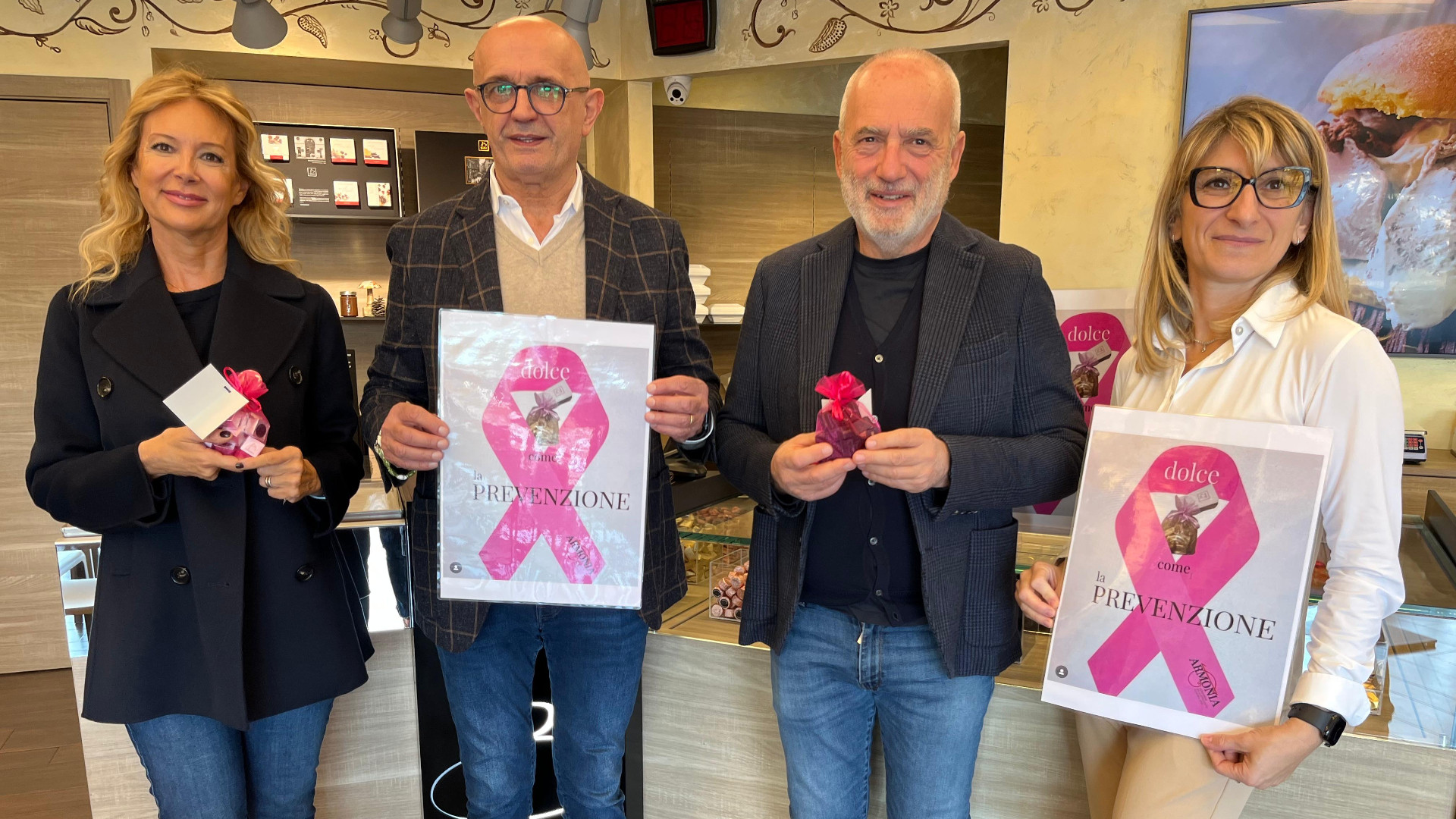 Tumore seno, prevenzione più dolce con i cioccolatini di Armonia