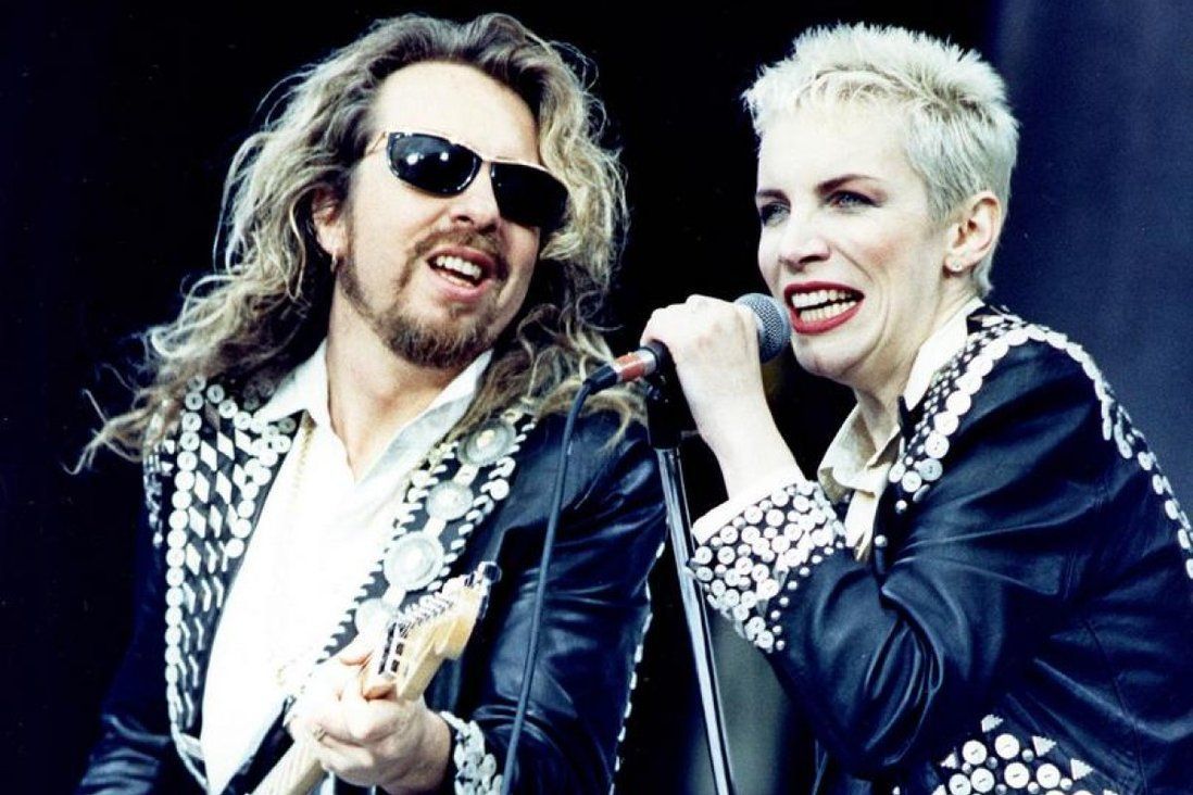 Con Dave A. Stewart a un concerto degli Eurythmics