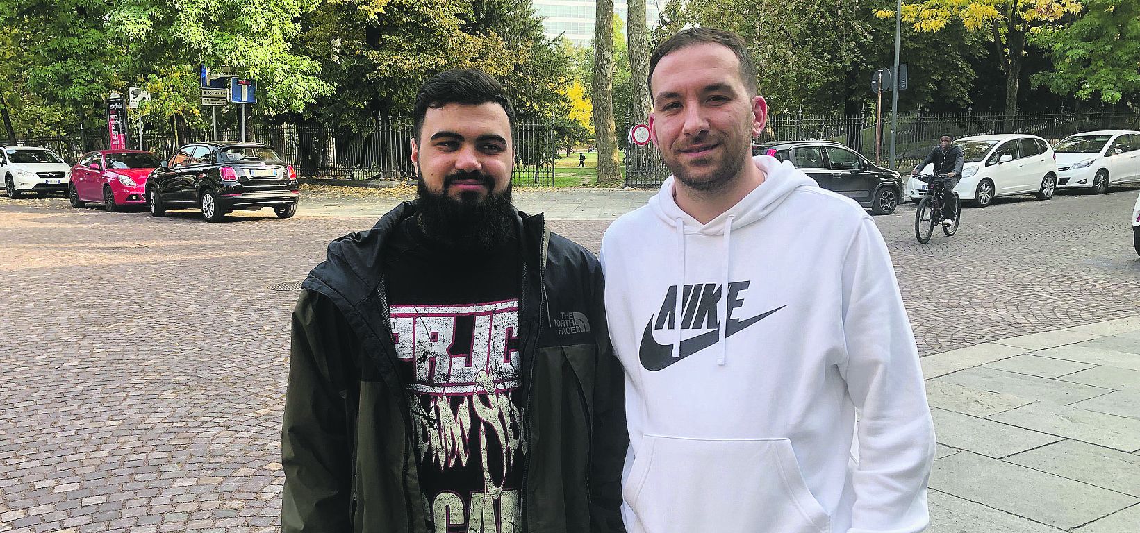 Da sinistra, Roberto Fasano e Giuseppe D’Ambrosio, due dei ragazzi del rione Sanità
