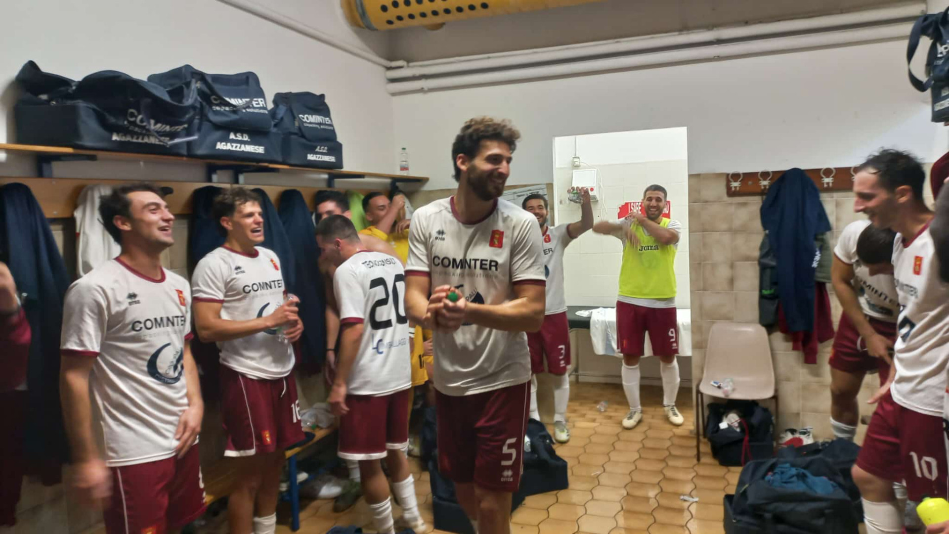 La gioia dell'Agazzanese a fine gara