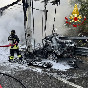 Schianto tra auto e Tir sull'A21 a Piacenza: due morti carbonizzati
