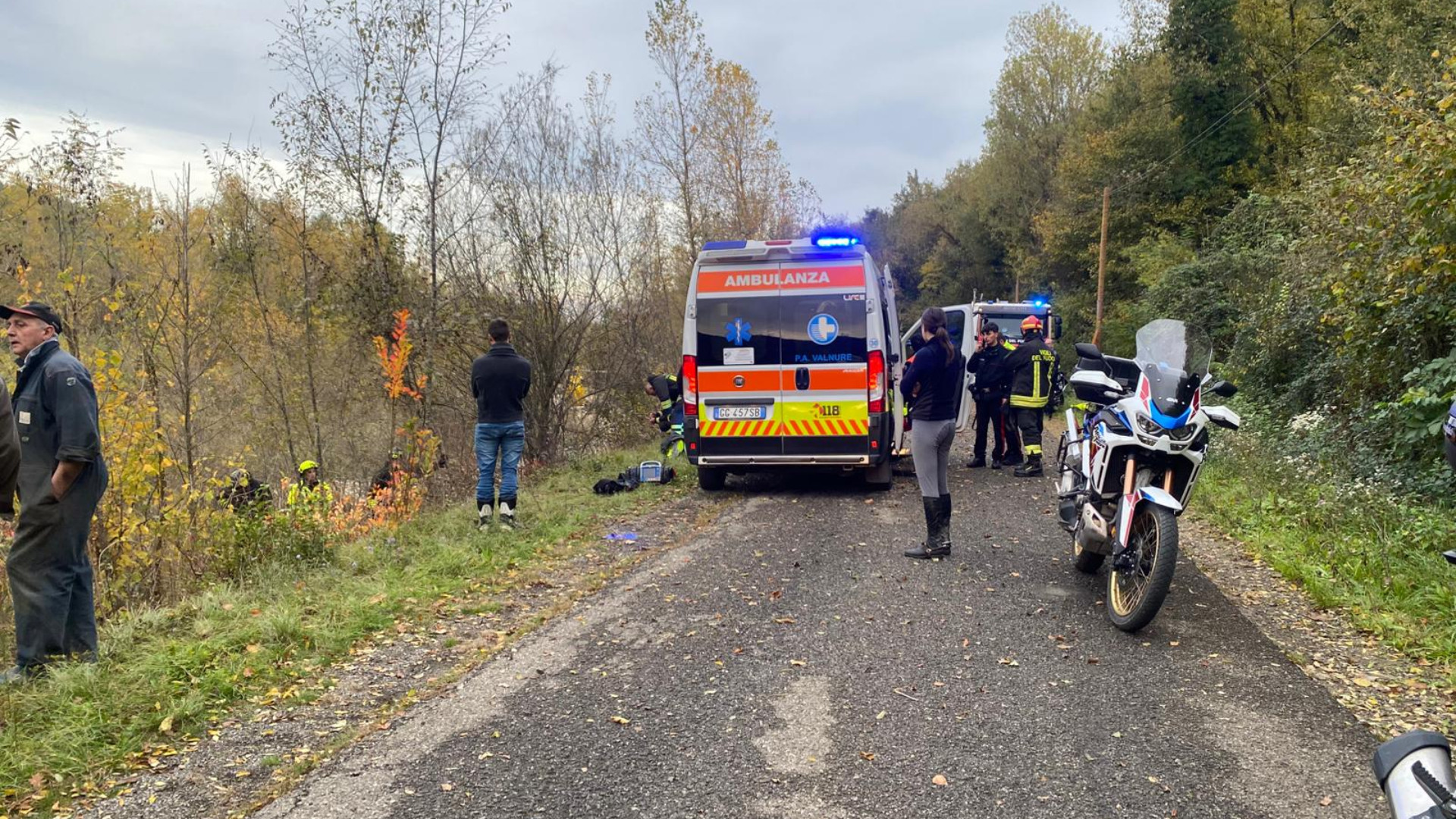 I soccorritori sul luogo della tragedia