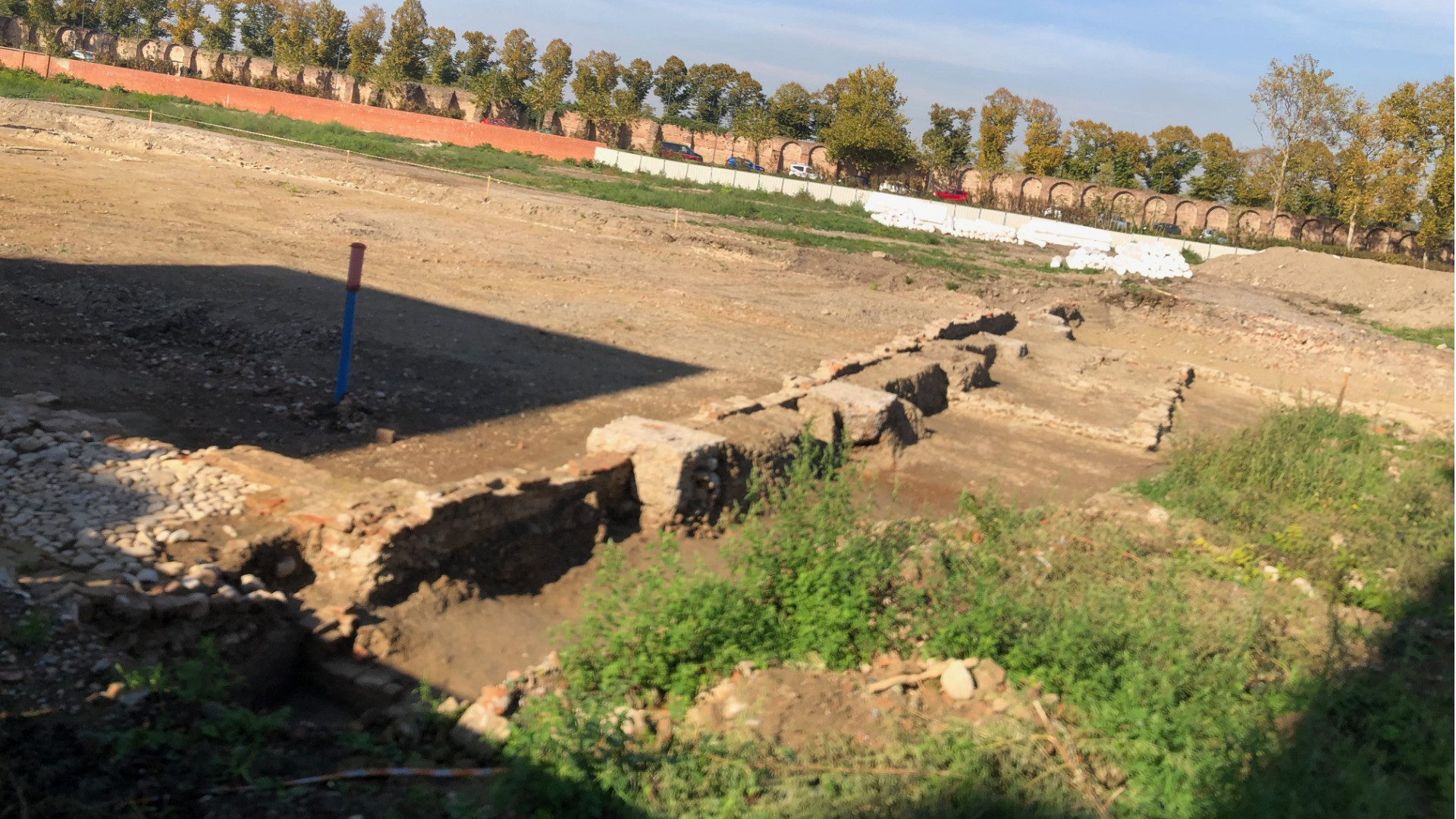 Reperti archeologici all'ex Acna: a rischio 30 posti auto e l'area camper