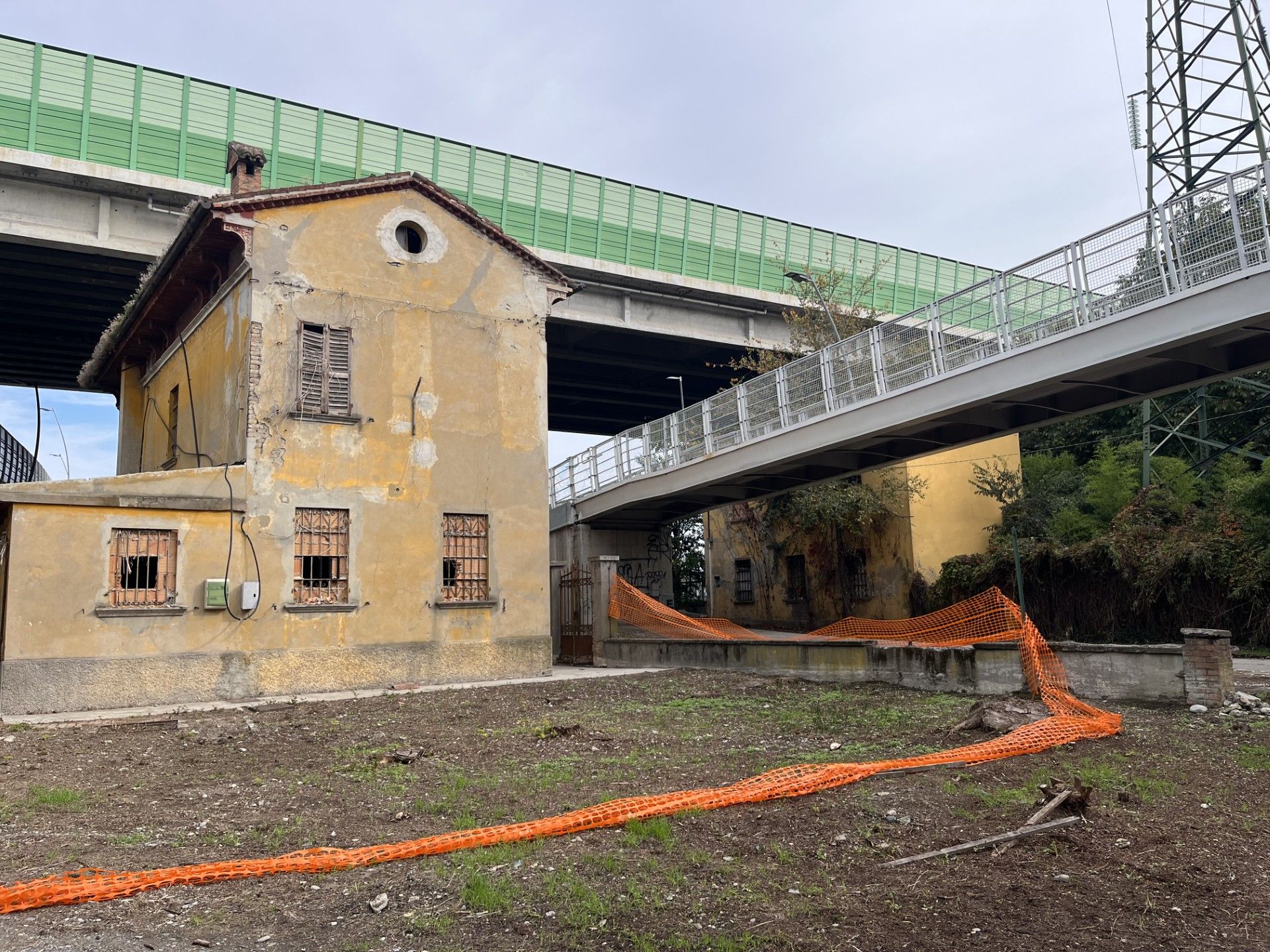 La zona in cui si trovano le baracche