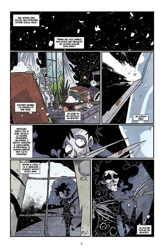 "Edward Mani di Forbice" di Burton, Leth e Rausch, sequel a fumetti del film