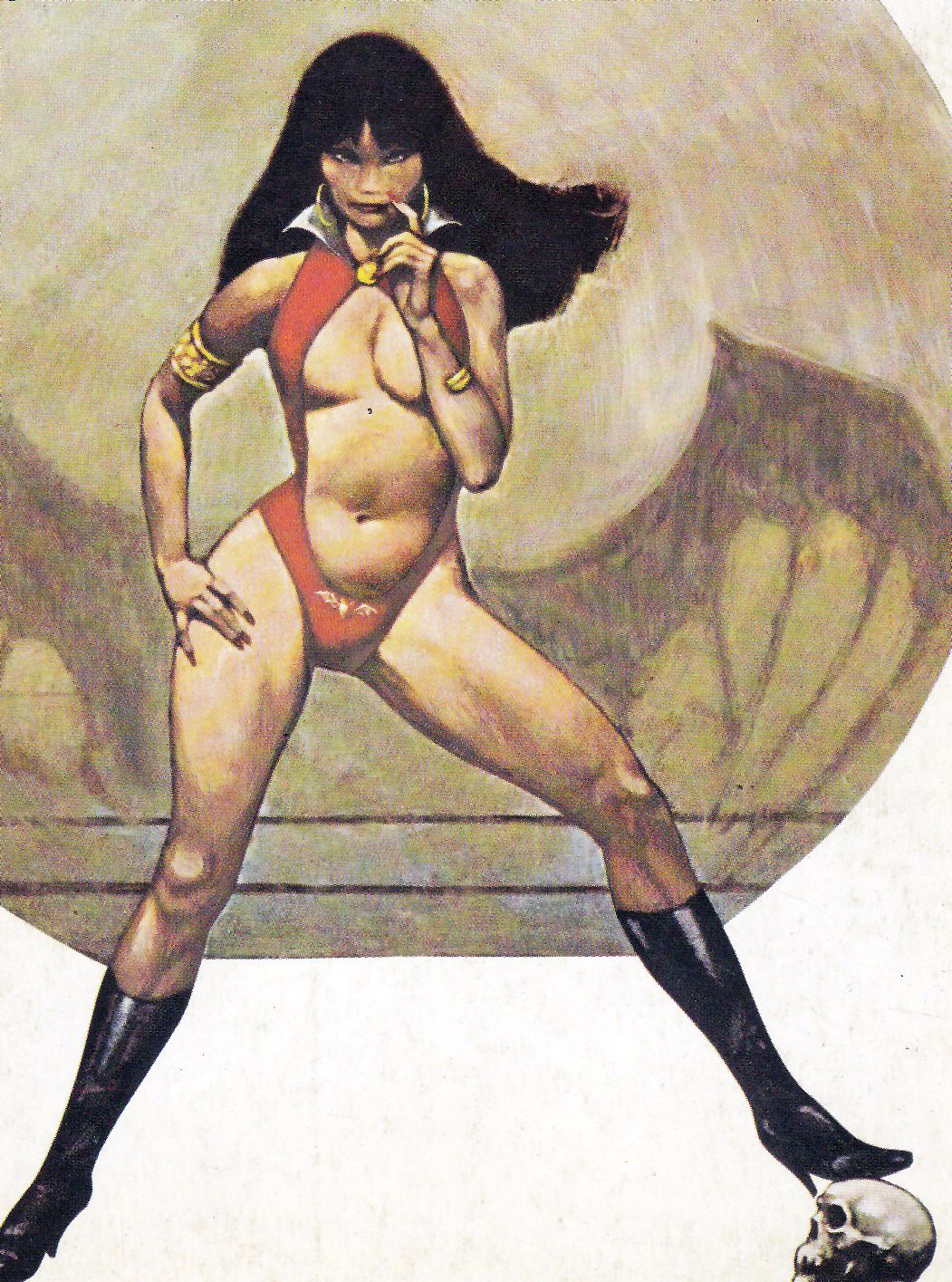 Vampirella nell'interpretazione dell'illustratore Frank Frazetta