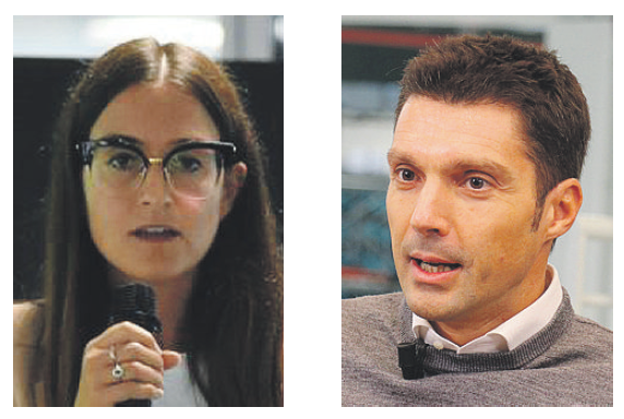 Ilaria Bisagni (Alberti &amp; Santi) e Filippo Caltabiano (Fiege Italia)