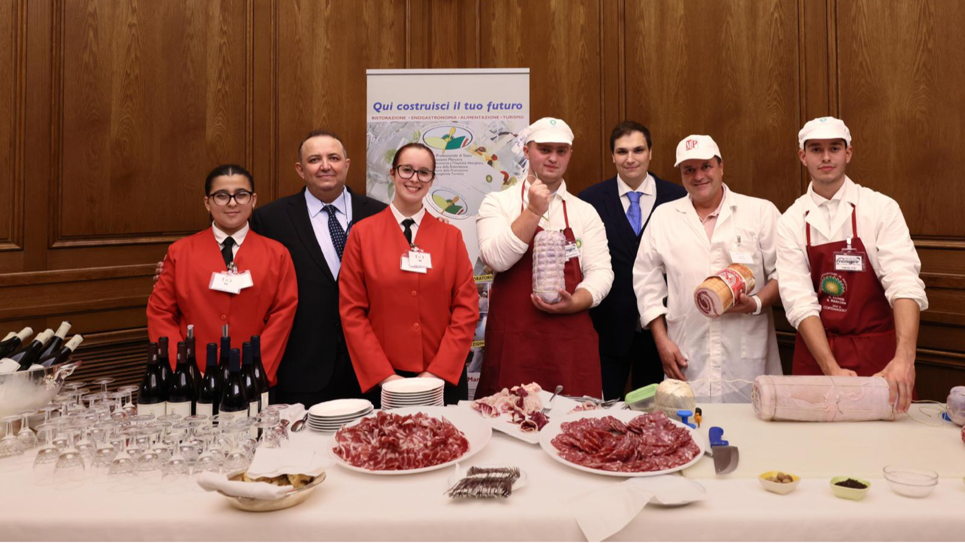 Gli studenti del Raineri Marcora durante la presentazione fatta alla Camera dei Deputati