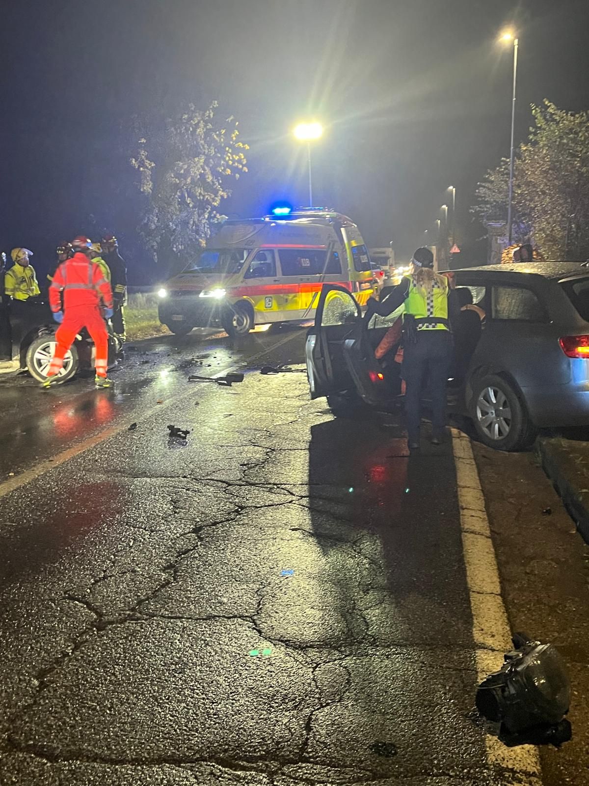 L'incidente avvenuto a Villò&nbsp; - © Libertà/Cristian Brusamonti