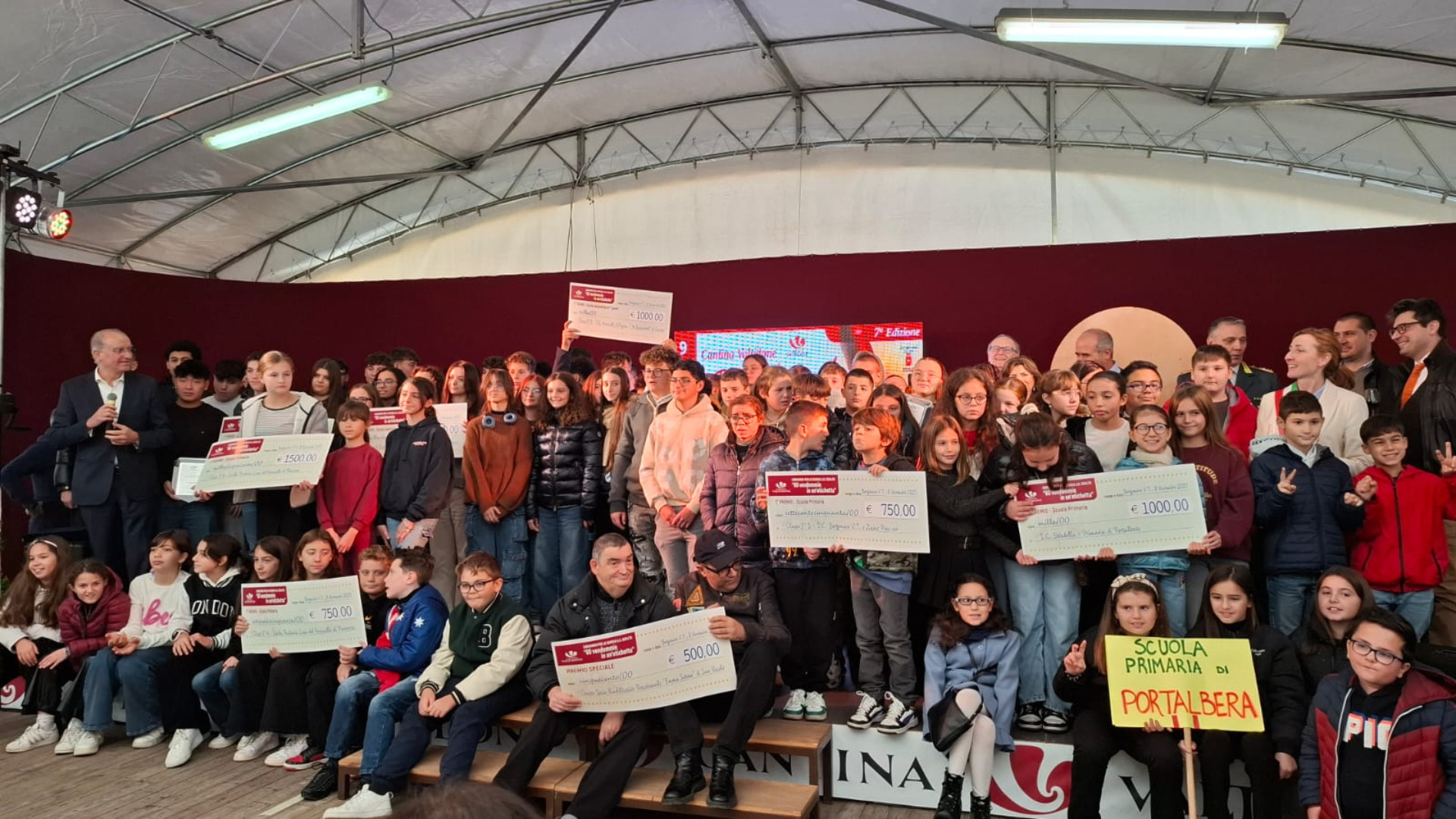 La festa del novello premia le scuole con 15mila euro