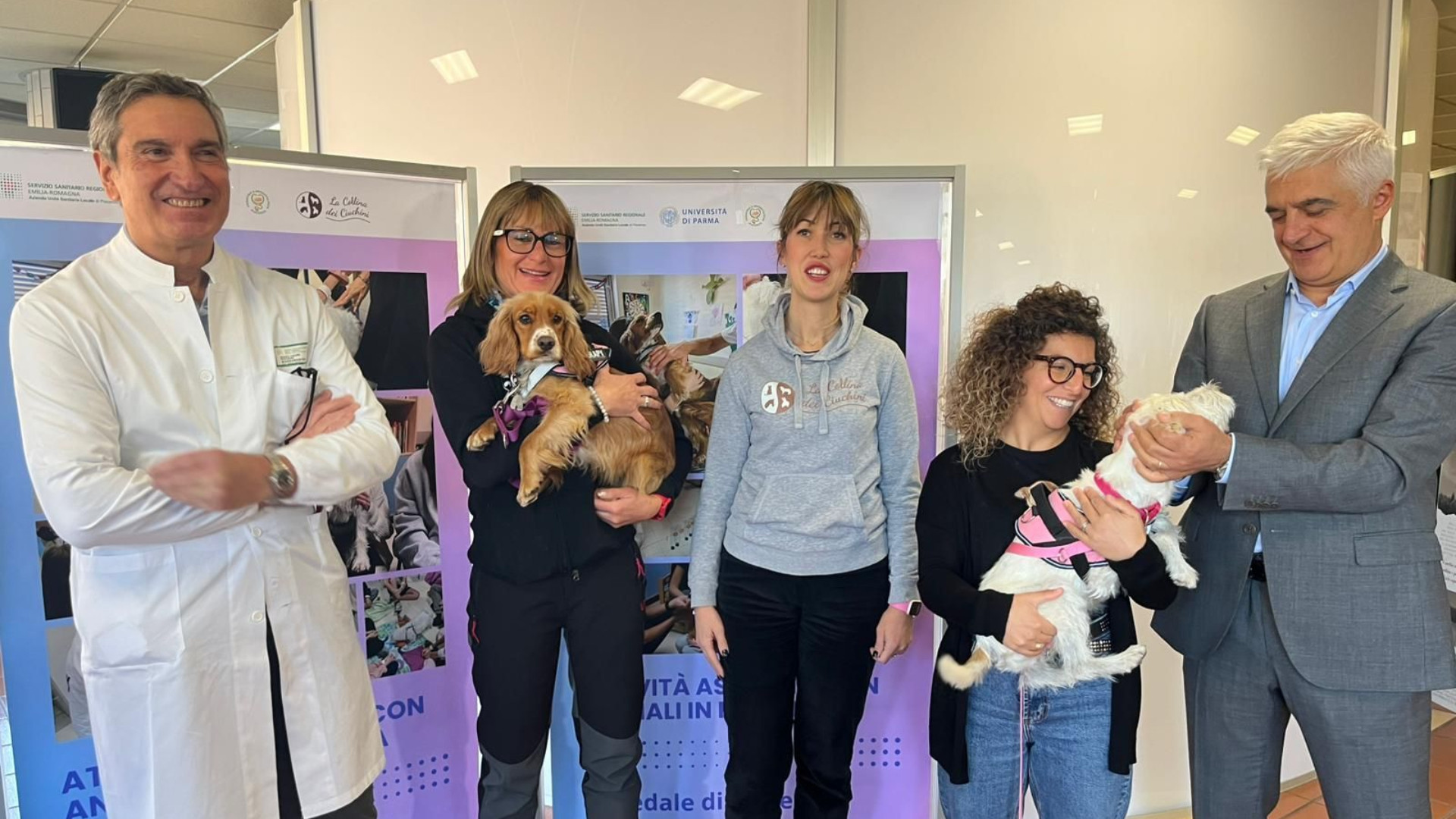 "Dottori con la coda", in pediatria arrivano quattro cagnoline