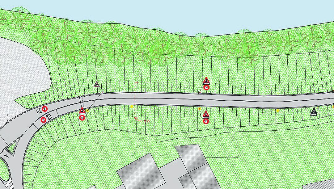 Via del Pontiere dopo il sottopasso