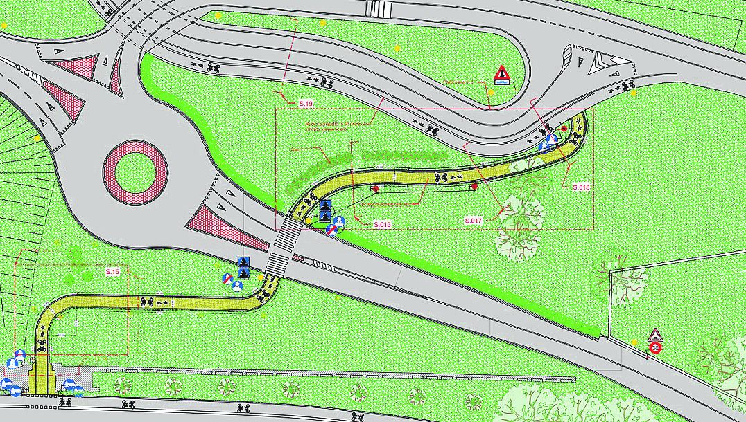 Da via Maculani verso l’argine