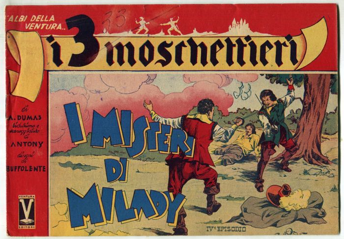 Gli Albi della Ventura, tra i primi adattamenti a fumetti italiani nel 1945