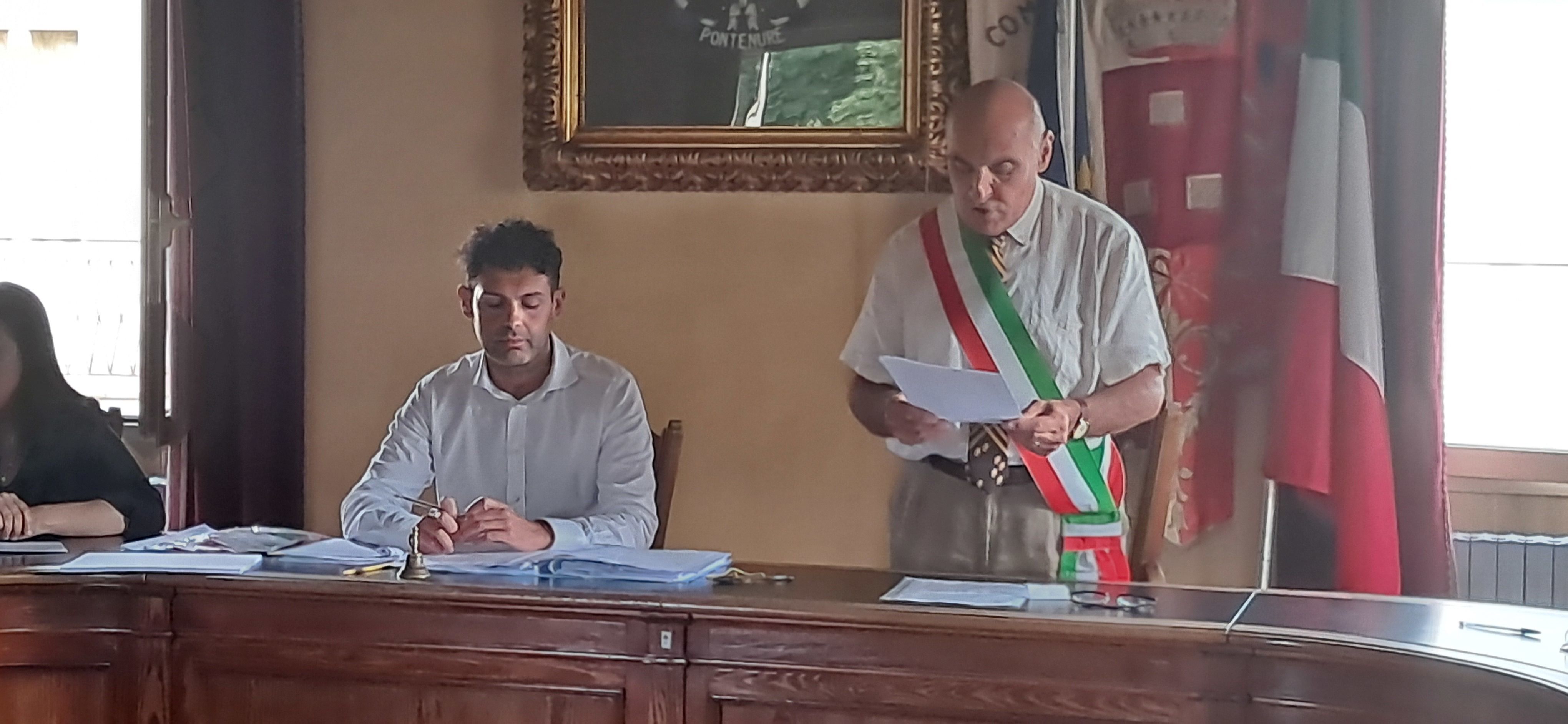 Giuseppe Carini nel giorno della sfiducia a Pontenure