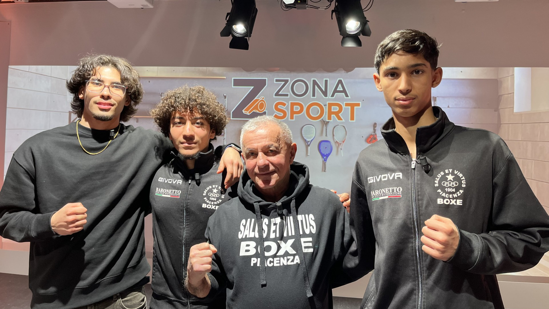Le stelline della Salus a Zona Sport: «Sono il futuro della boxe piacentina»