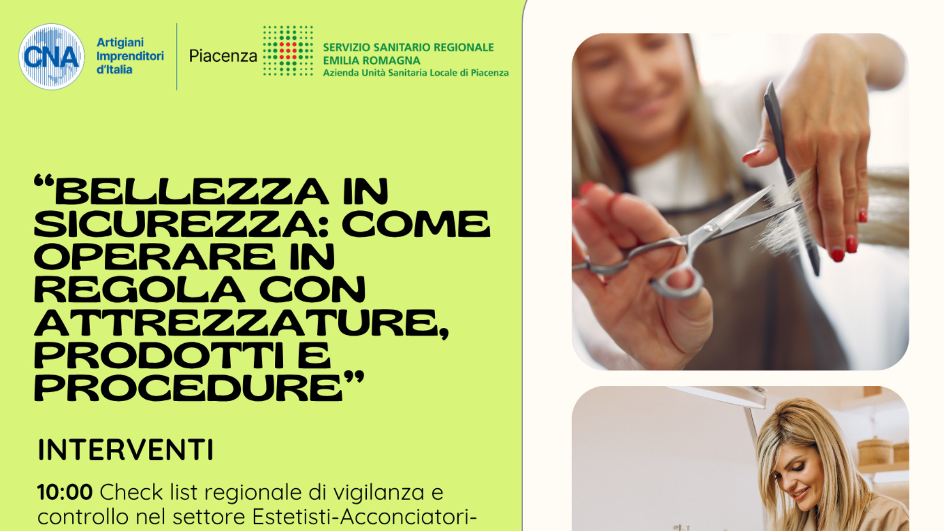 Cura estetica: un seminario per operare in sicurezza e nel rispetto delle norme