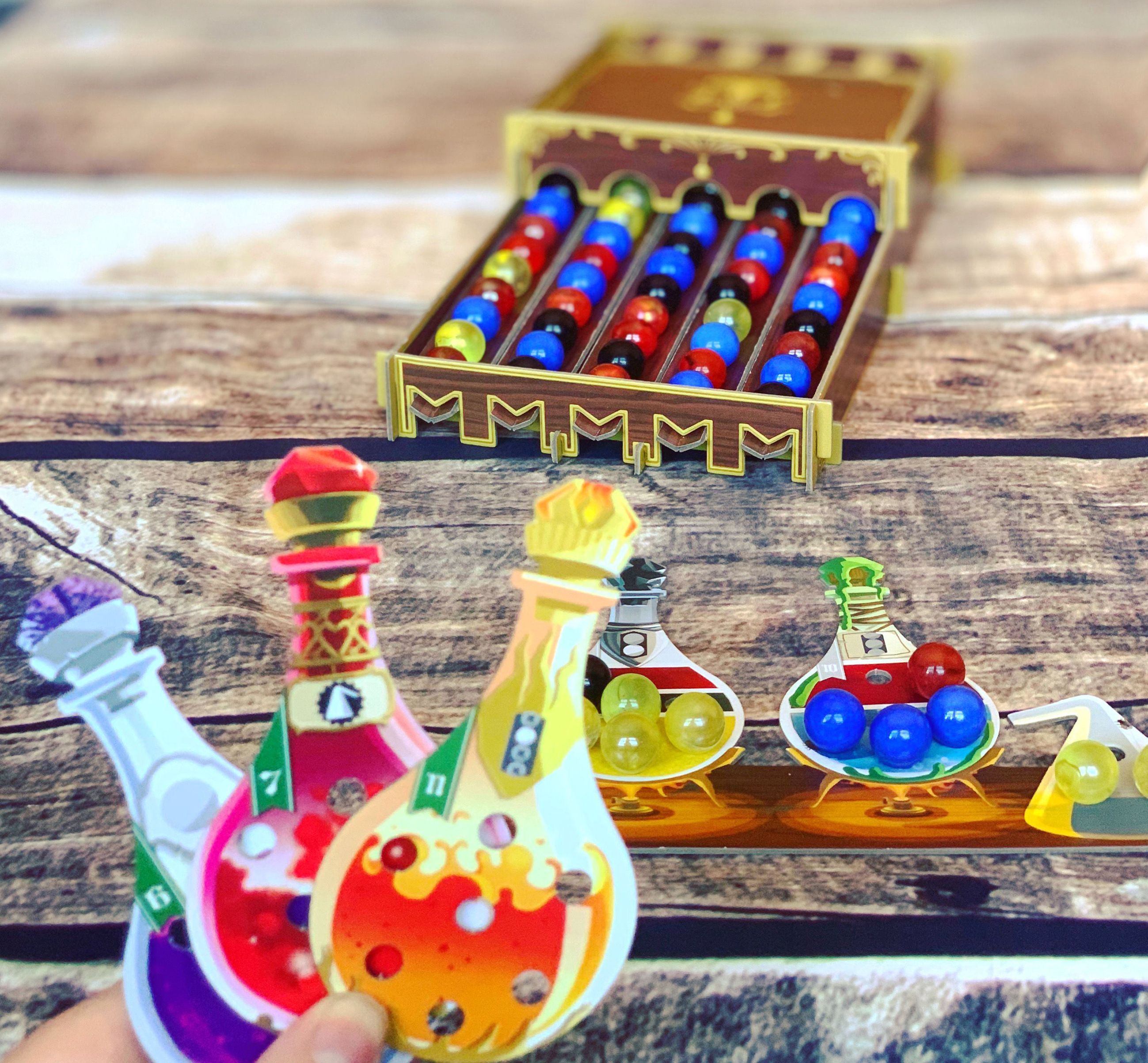 Lo "scivolino" per le biglie di Pozioni Esplosive