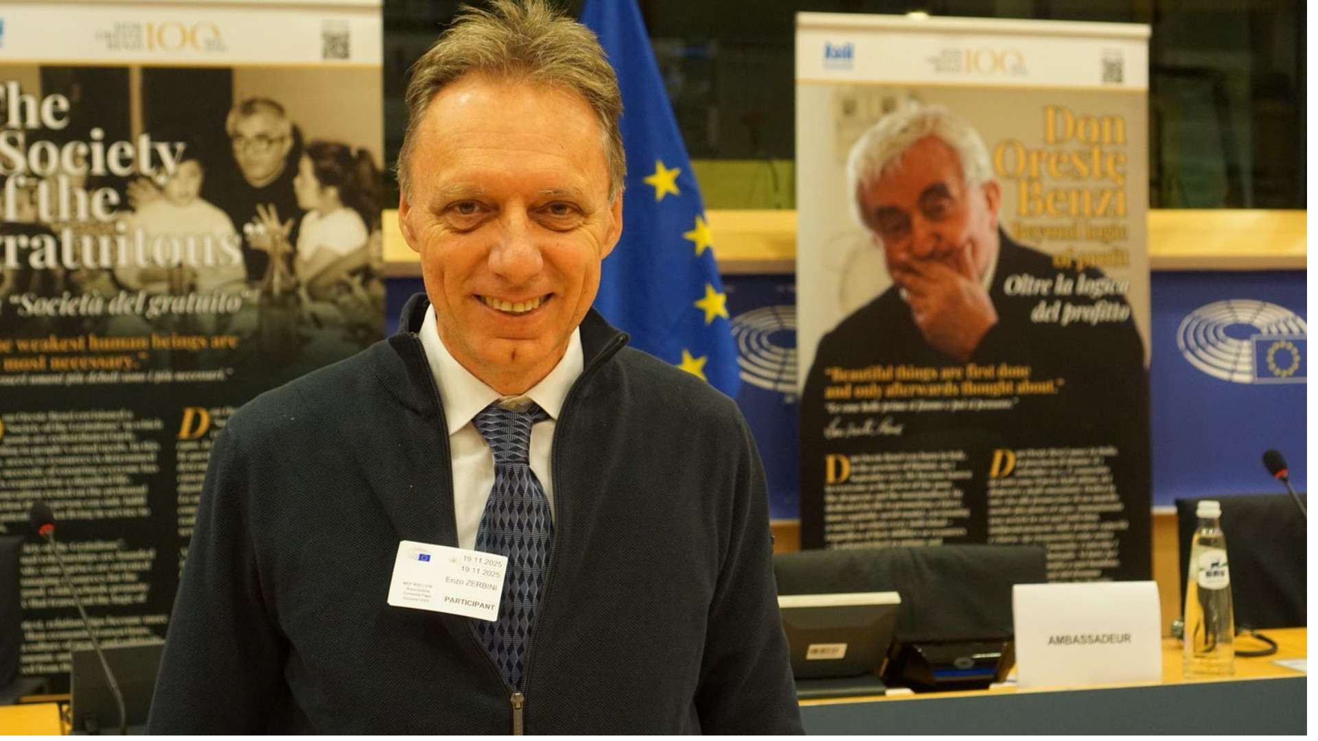 Da Fiorenzuola, la lezione di don Benzi "brilla" al Parlamento europeo