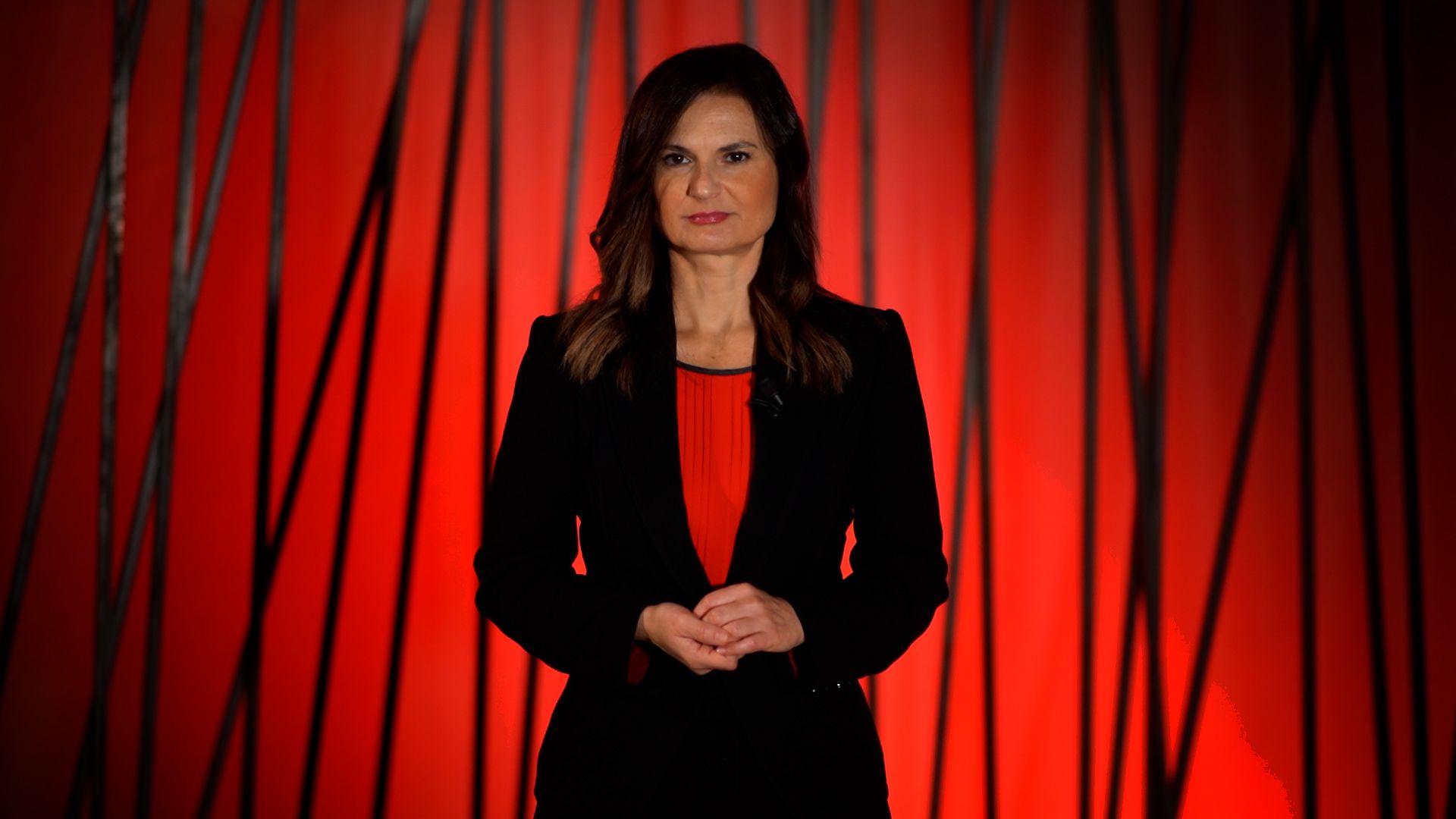 La giornalista Nicoletta Marenghi nello studio di Red Flags