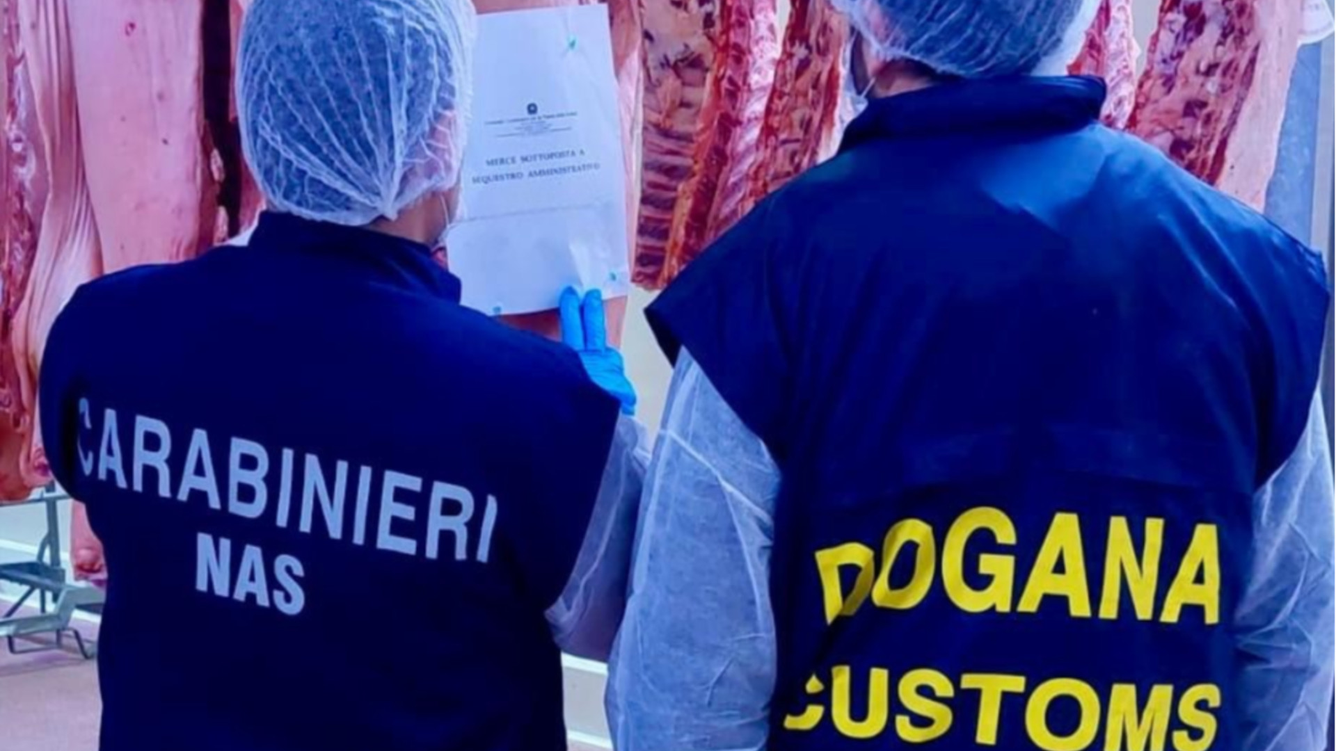 Sequestrati 1.840 chili di carne in uno stabilimento
