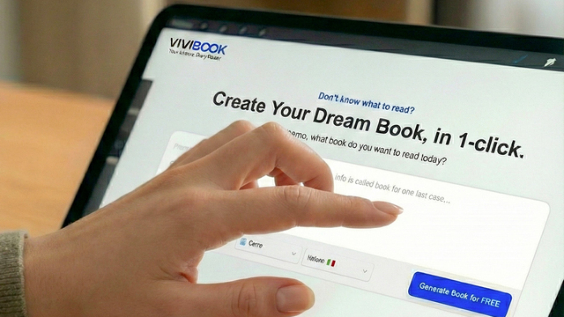 Vivibook, crea il libro dei tuoi sogni in 1 click