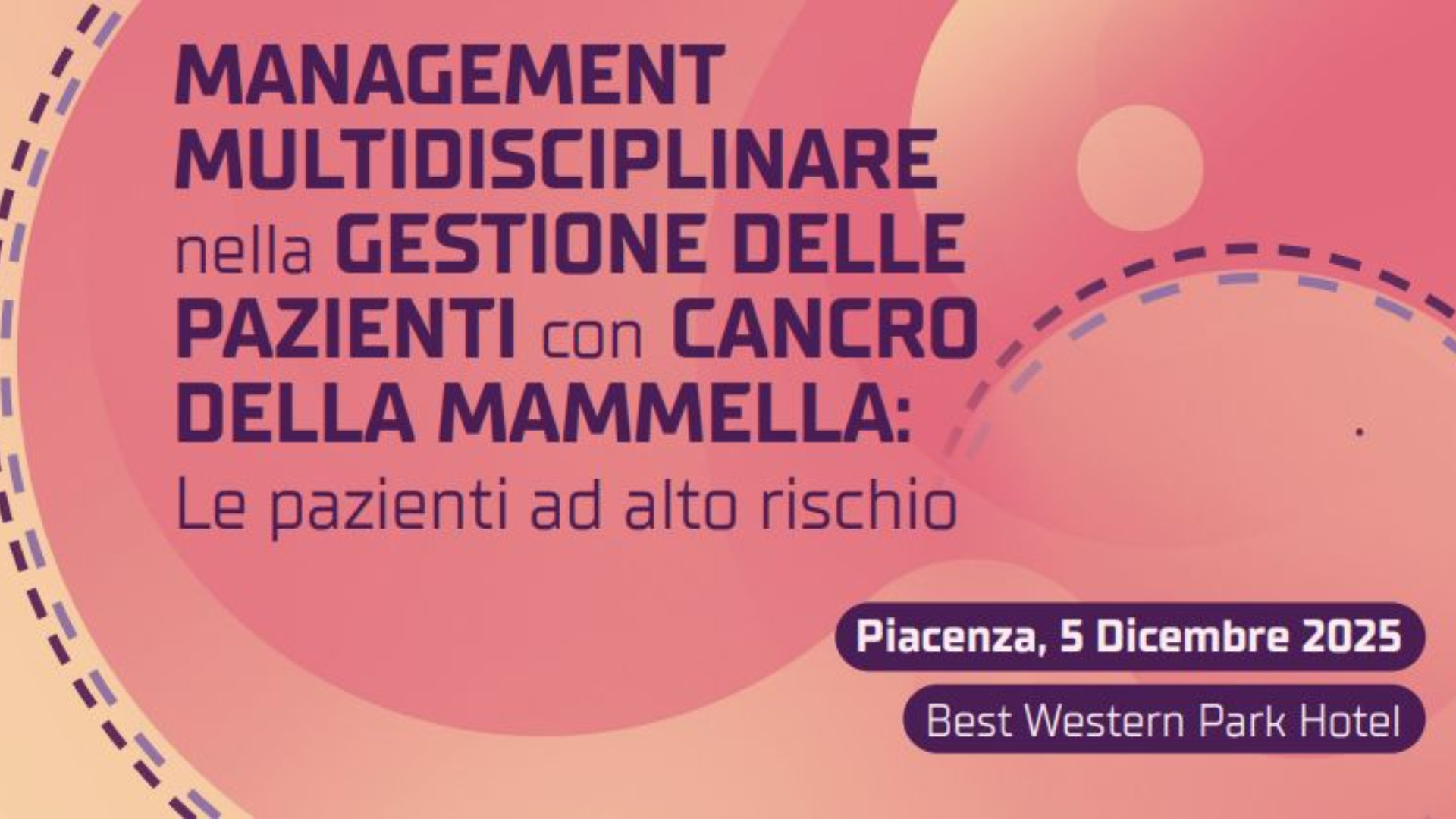 Tumore al seno e pazienti ad alto rischio, il 5 dicembre un convegno