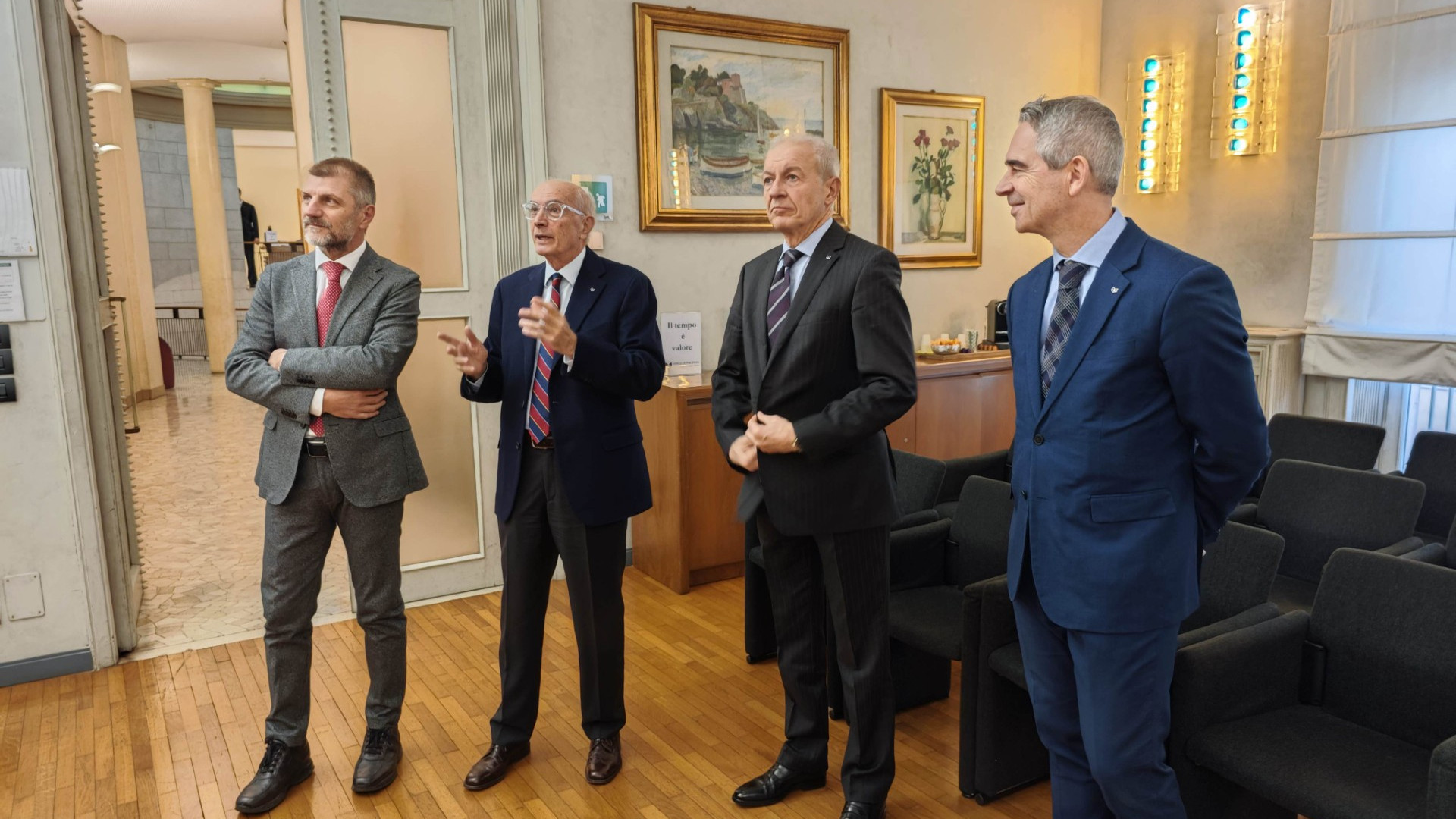 Il nuovo questore in visita alla Banca di Piacenza