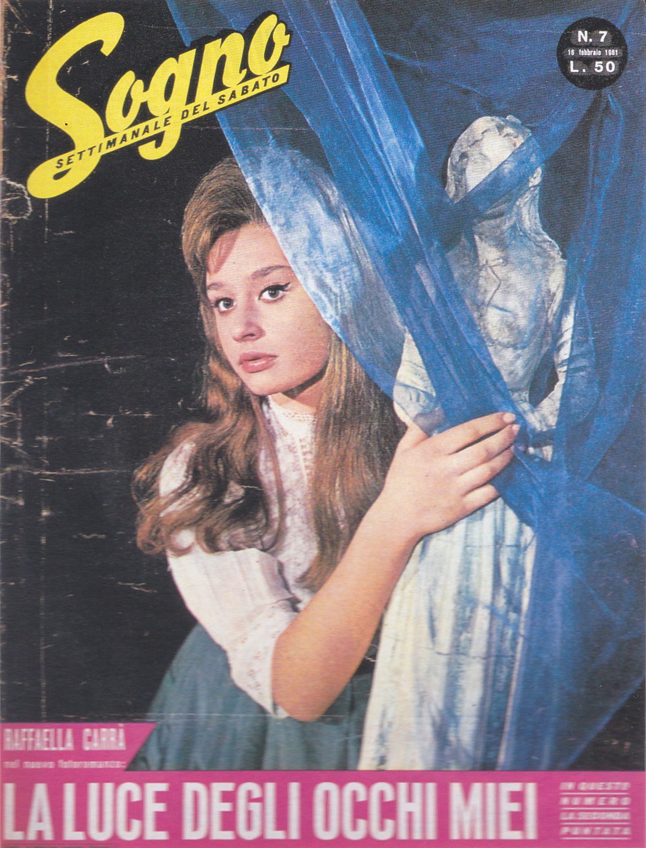 Una giovanissima Raffaella Carrà su "Sogno" nel 1961