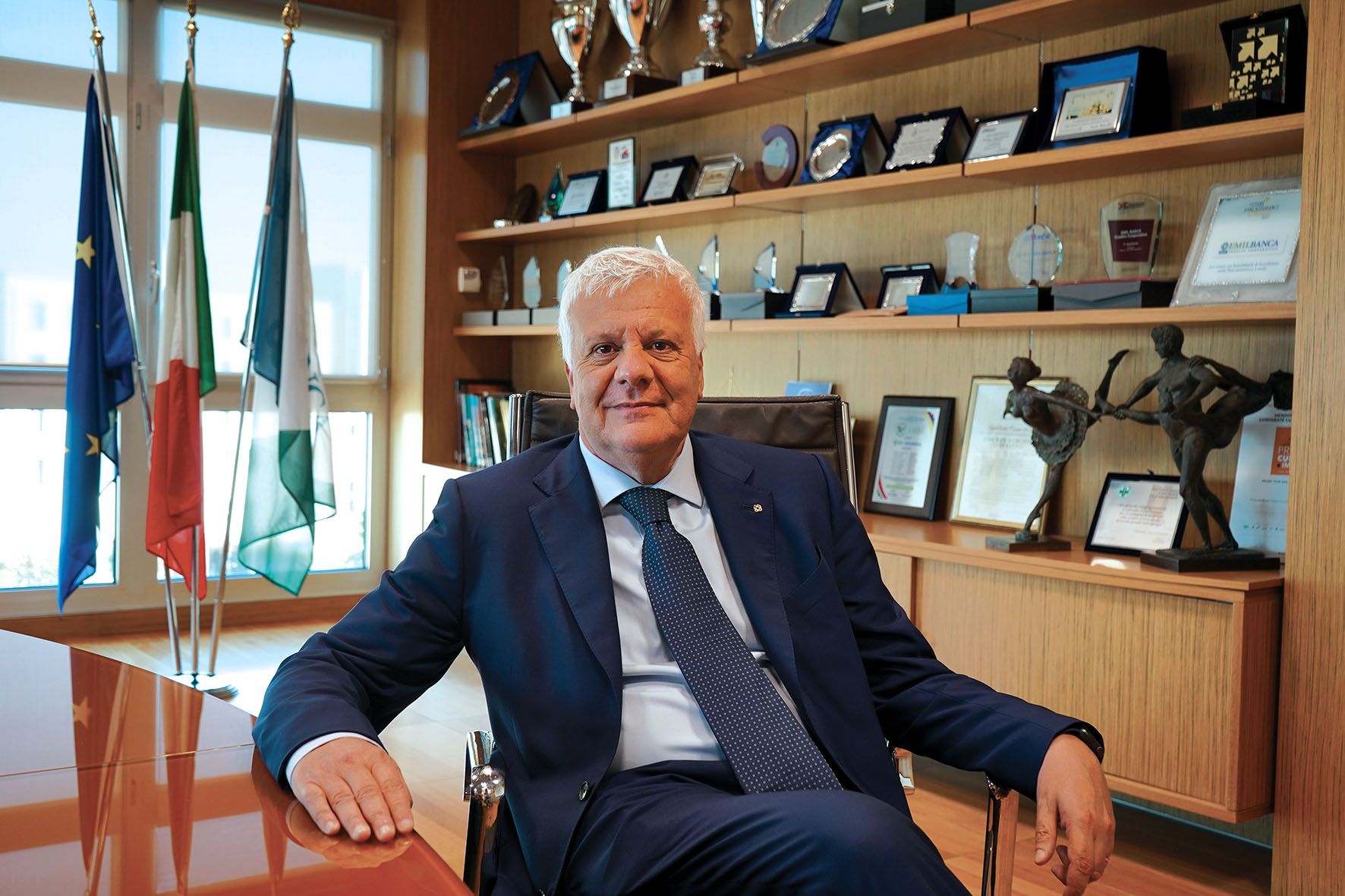 Il presidente di Emil Banca Gian Luca Galletti 