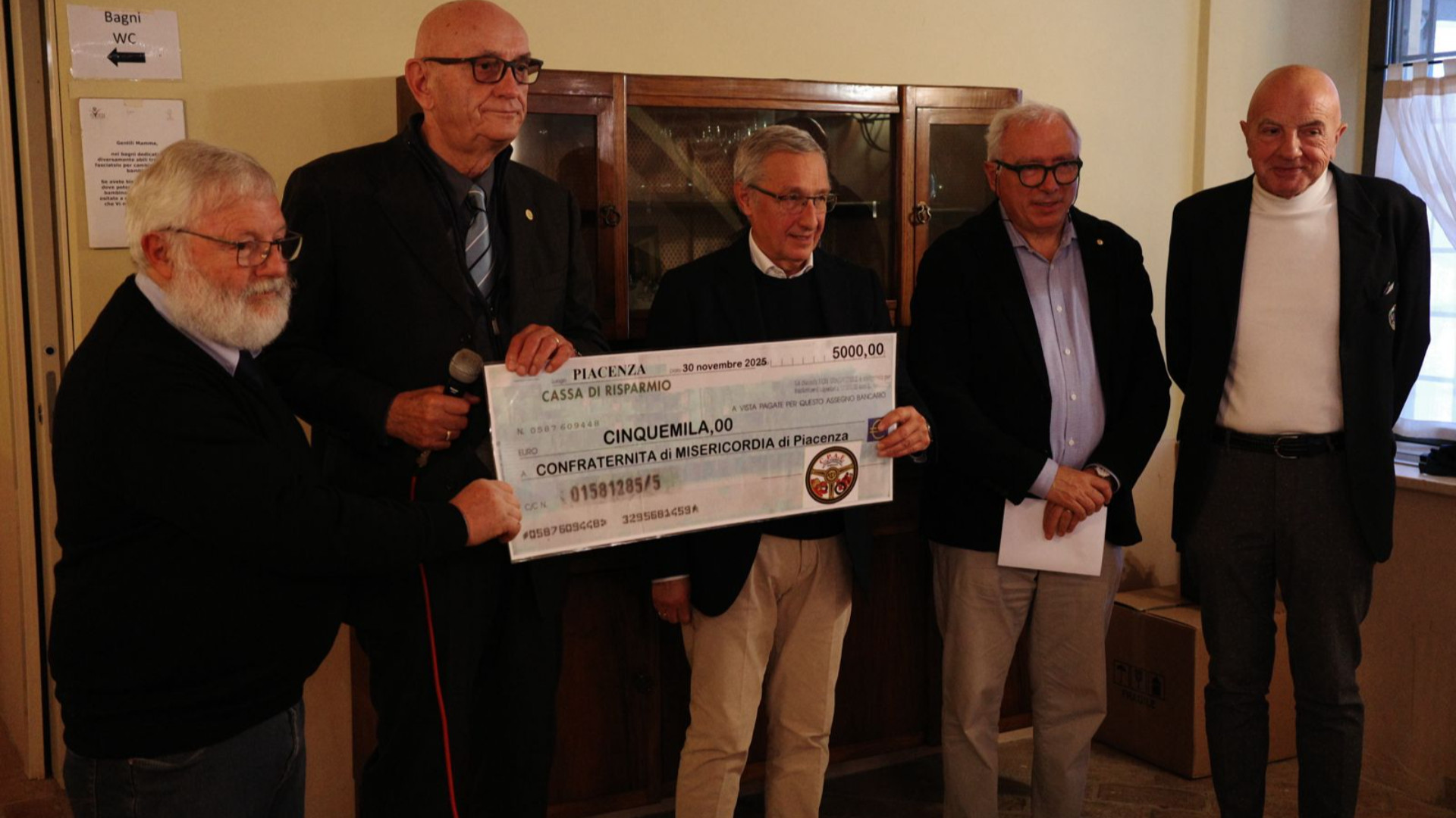 Solidarietà alla Misericordia, dal Cpae assegno di 5mila euro