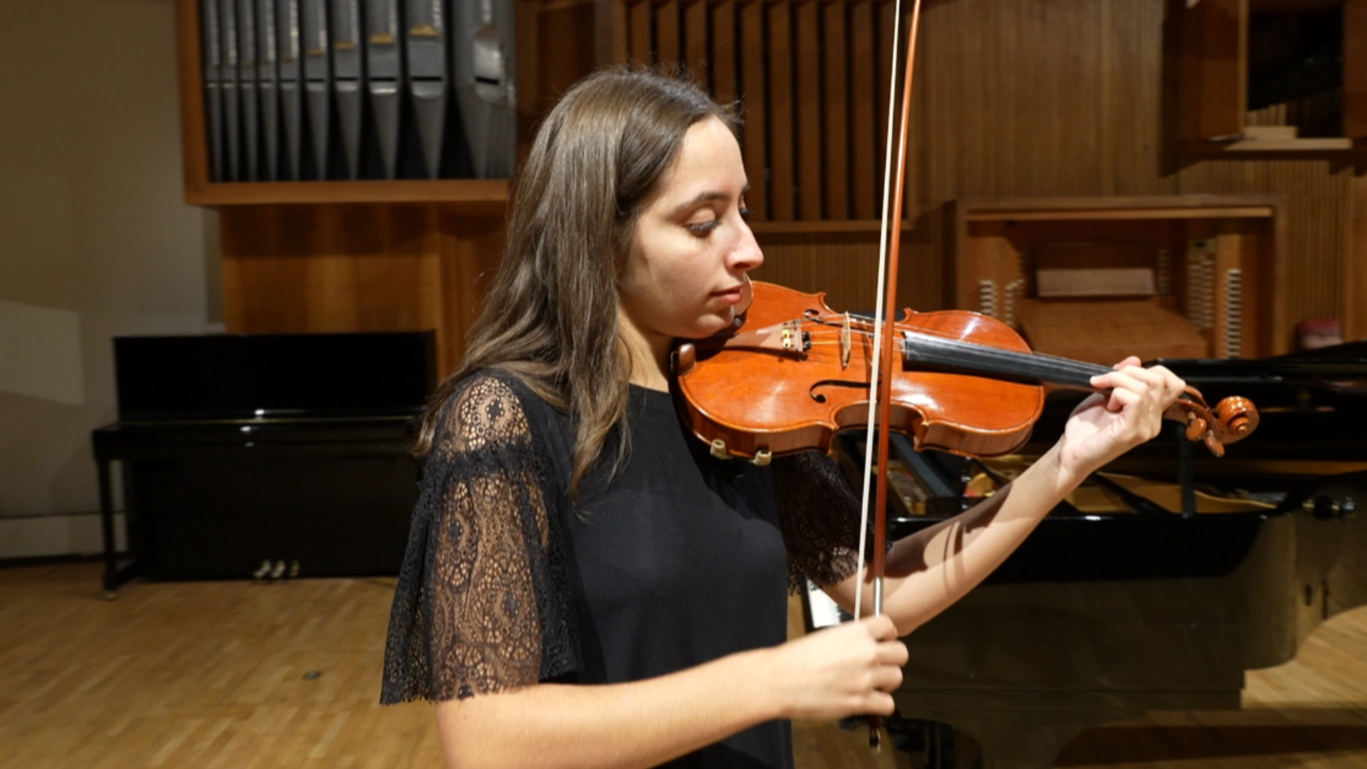 La violinista Manuela Mosca, 20 anni