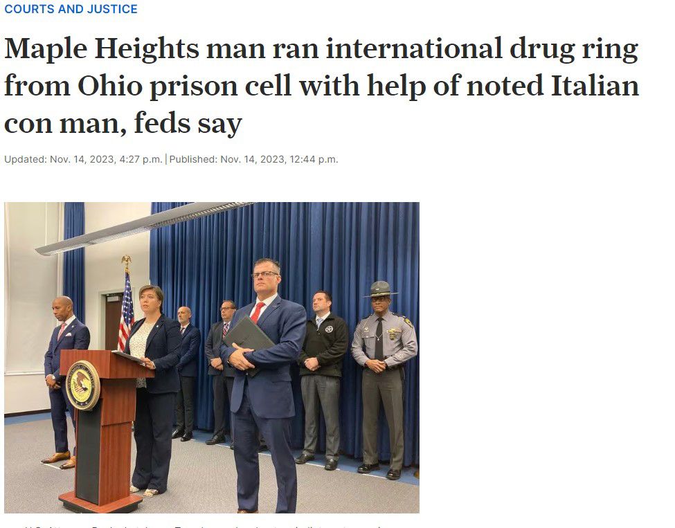 L'indagine sul traffico di Fentanyl ha avuto una vasta eco anche sui media americani