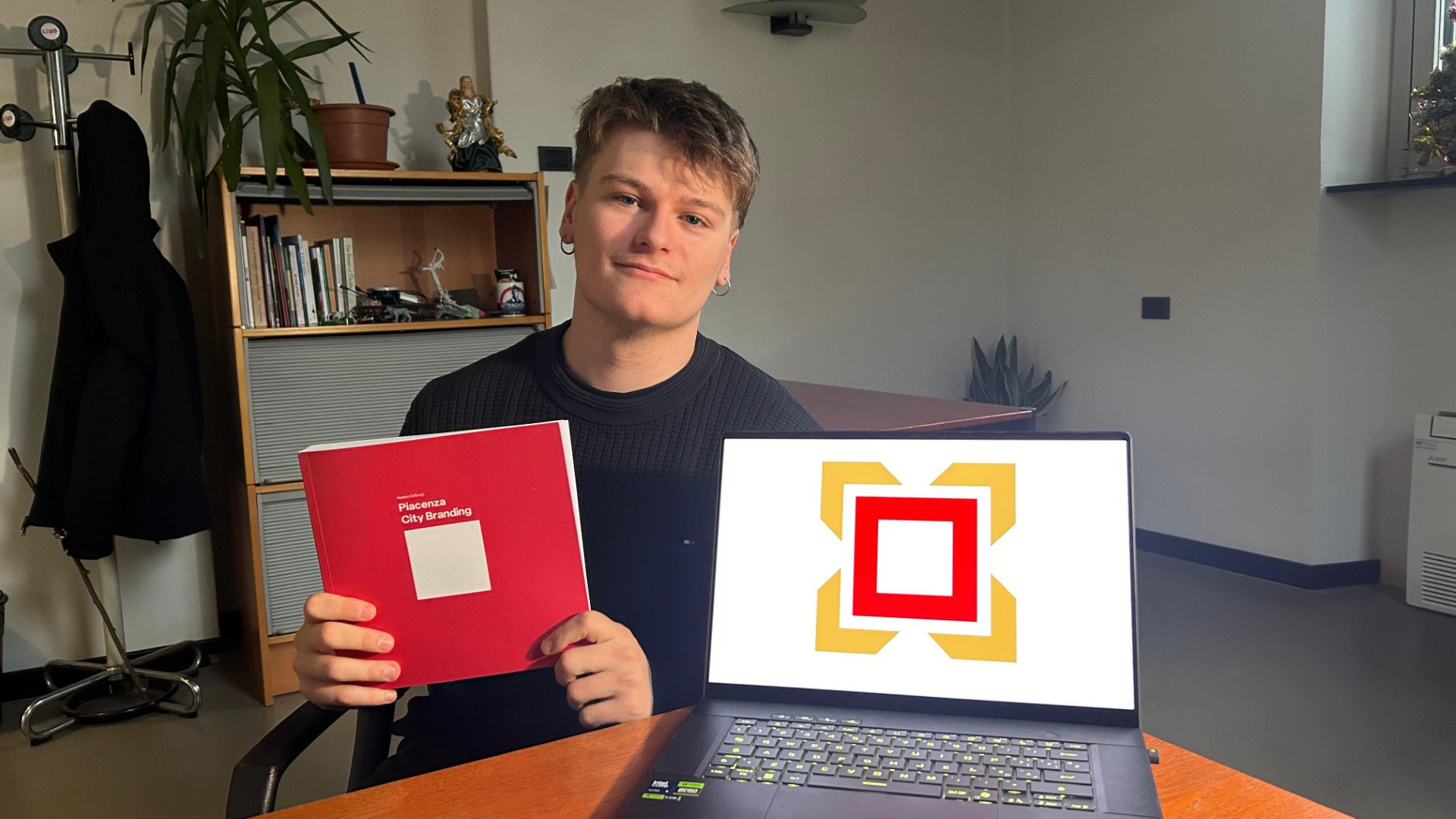 «Piacenza deve avere un'identità propria»,  un giovane crea brand visivo per la città