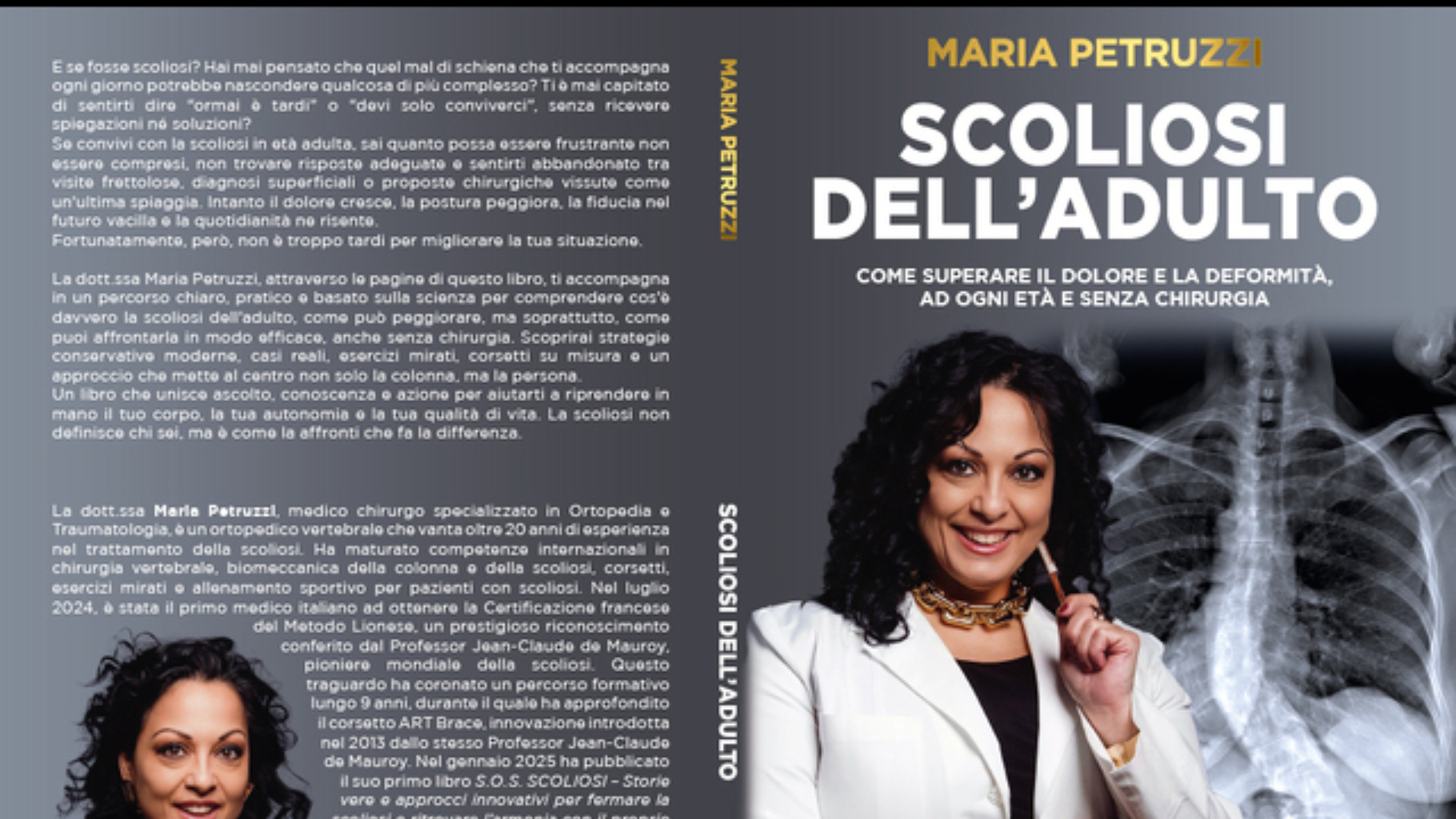 Maria Petruzzi lancia il Bestseller “Scoliosi Dell’Adulto”