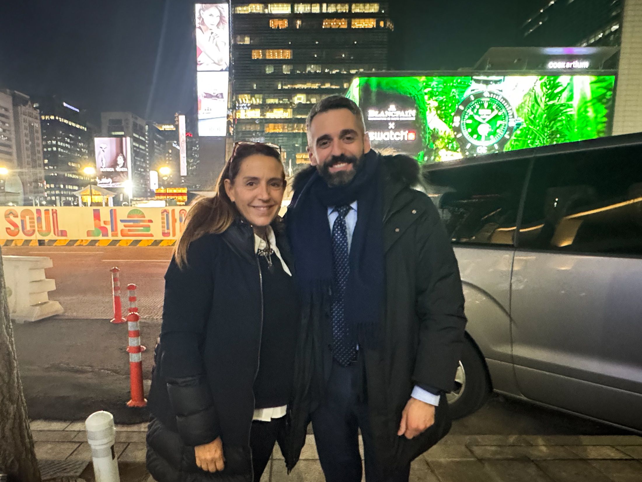 Katia Tarasconi e Vincenzo Tamarindo dell'Ambasciata    