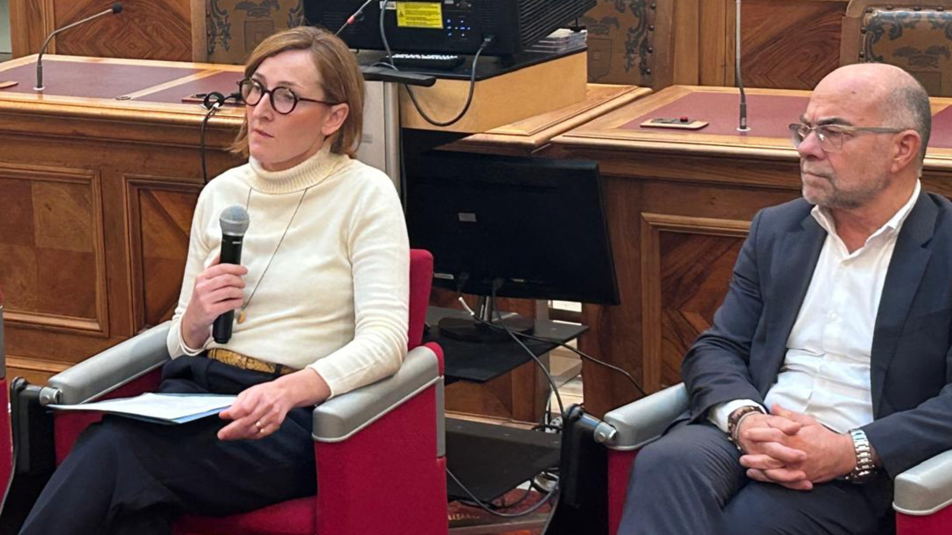 La presidente della Provincia Monica Patelli e Vittorio Silva