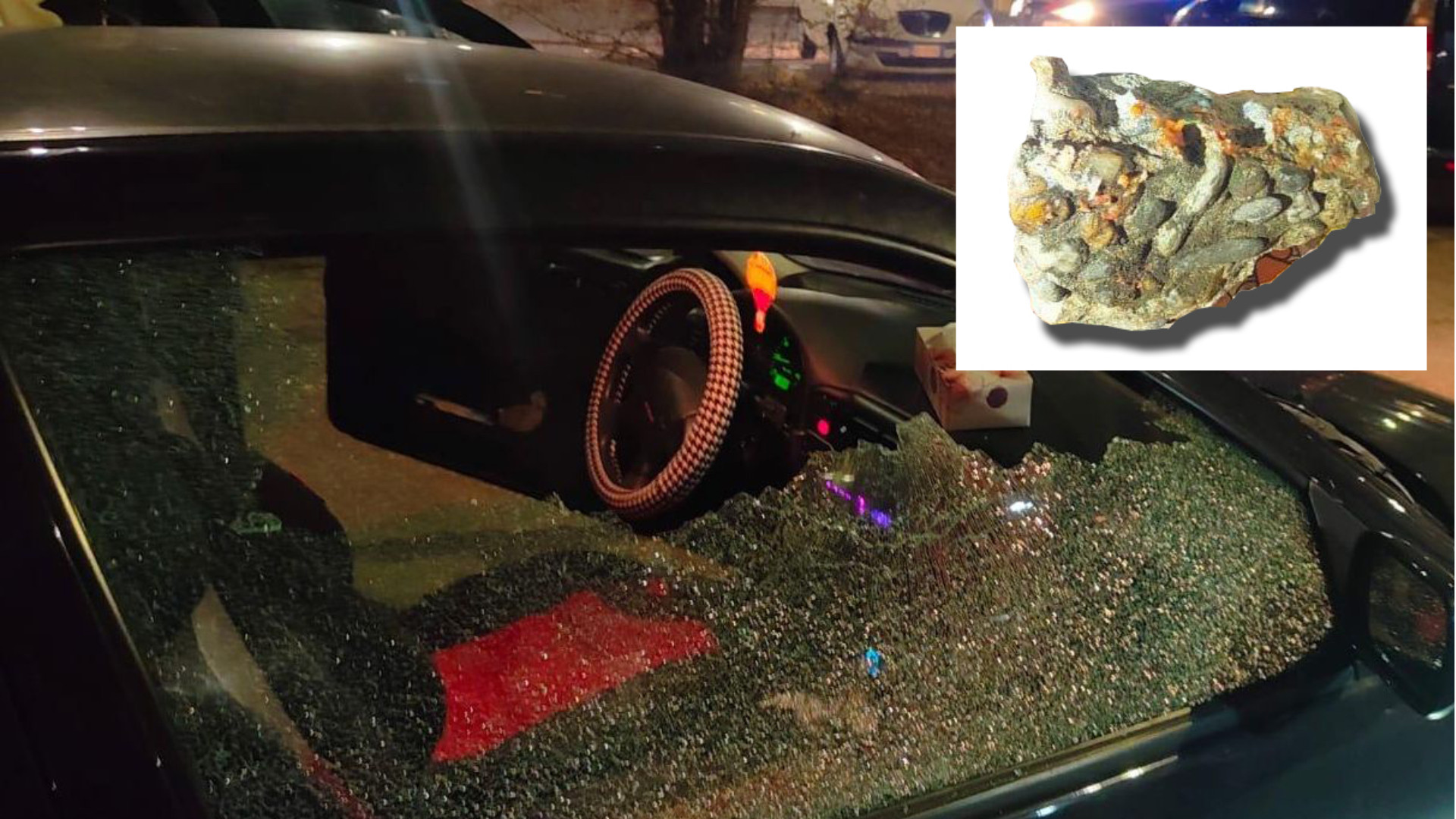 Mattonella sfonda il finestrino, illesa la conducente. «Sembrava una bomba»