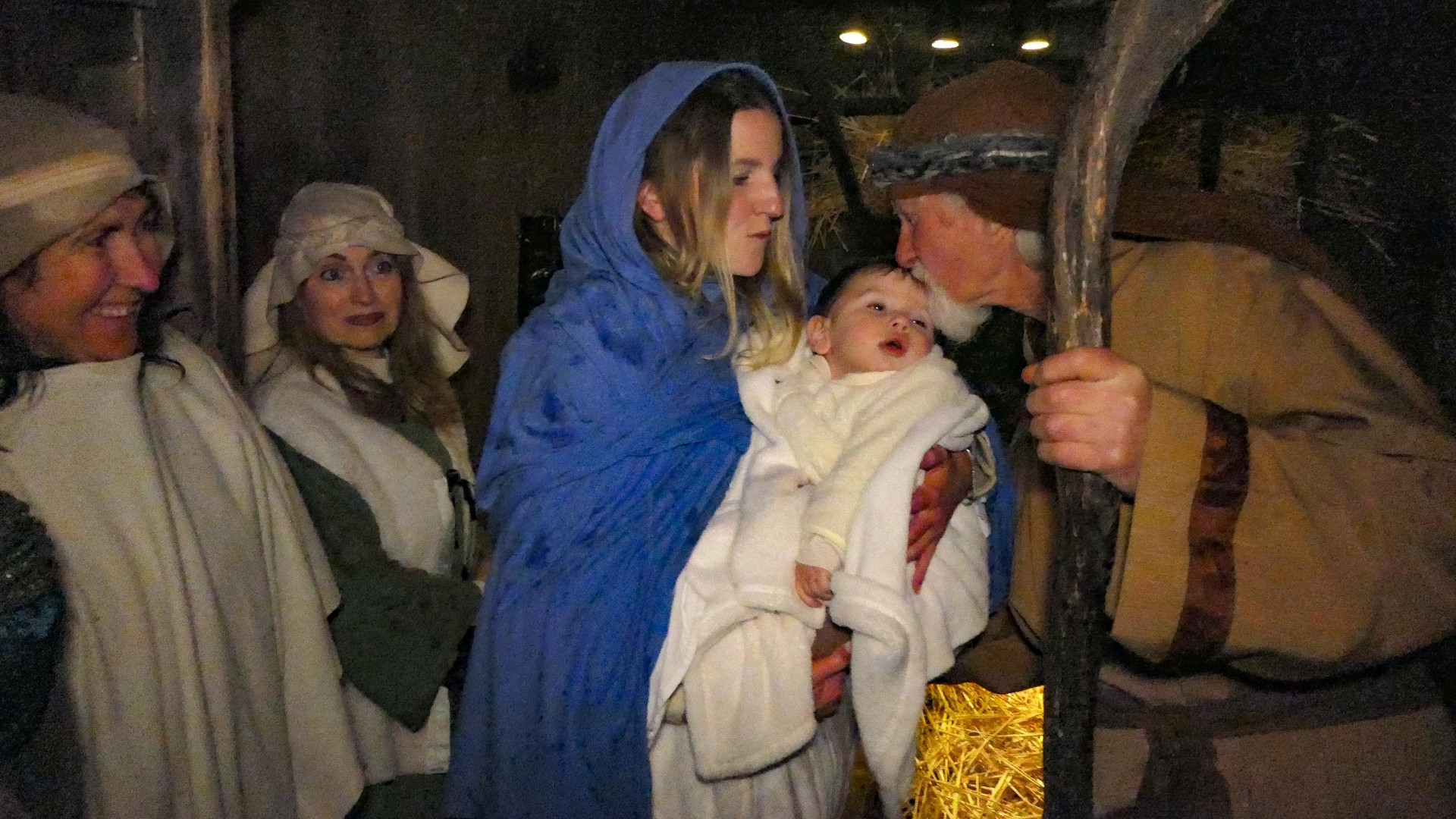 La Sacra Famiglia nel presepe di Rivalta