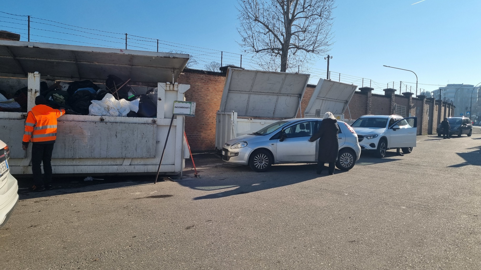 Il centro di raccolta di via XXIV Maggio