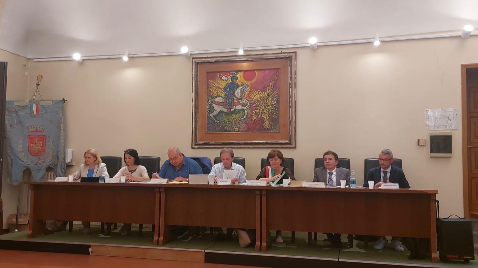 L'ultima seduta del consiglio comunale di San Giorgio - © Libertà/Nadia Plucani