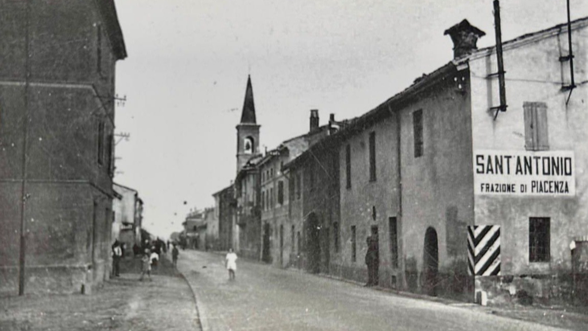 Sant'Antonio in una foto d'epoca