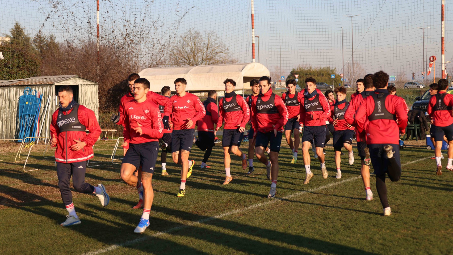 Mustacchio tira il gruppo biancorosso tornato al lavoro - ©Libertà/Claudio Cavalli