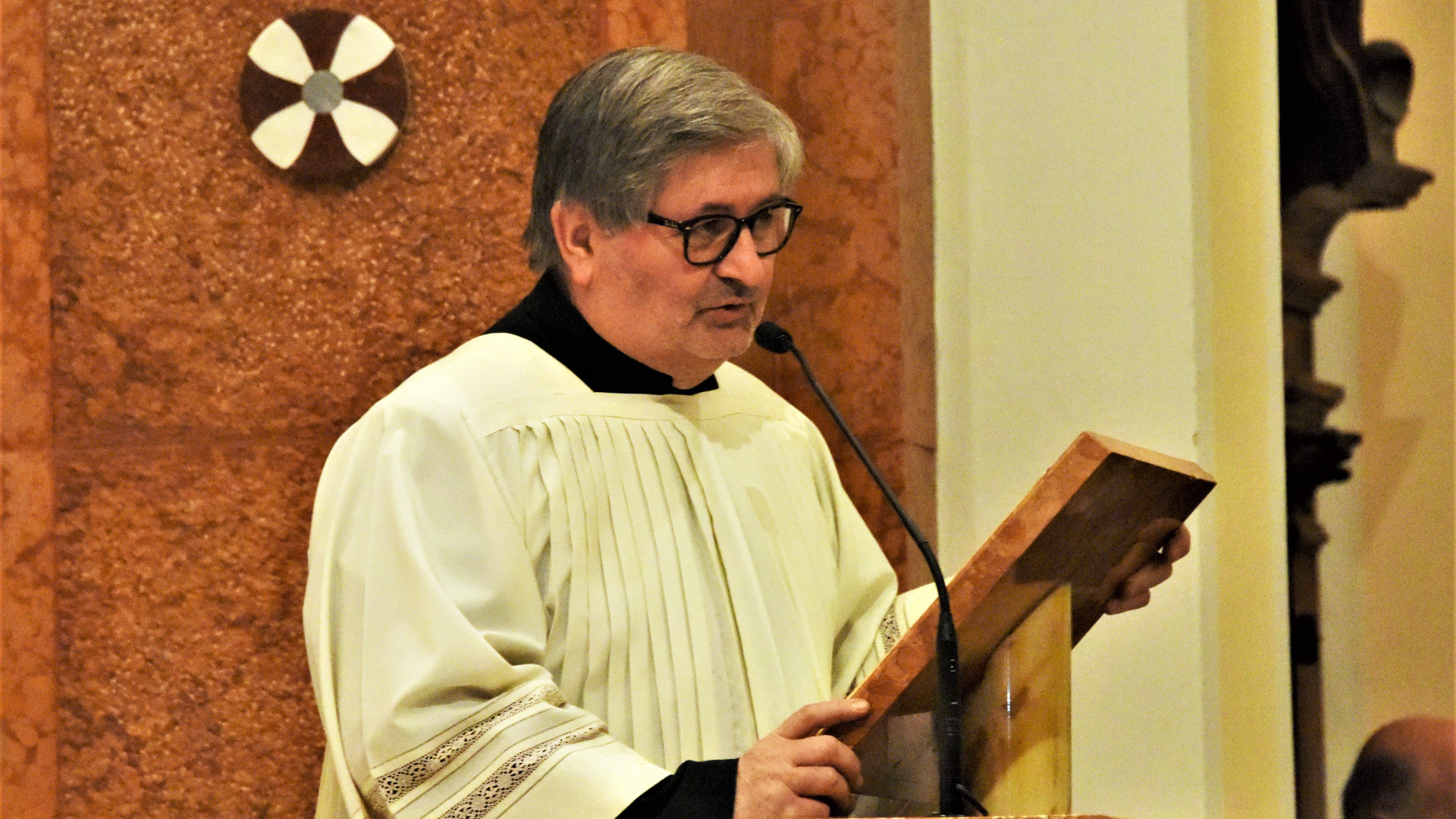 Don Marco Guarnieri nel 2019 a Lugagnano